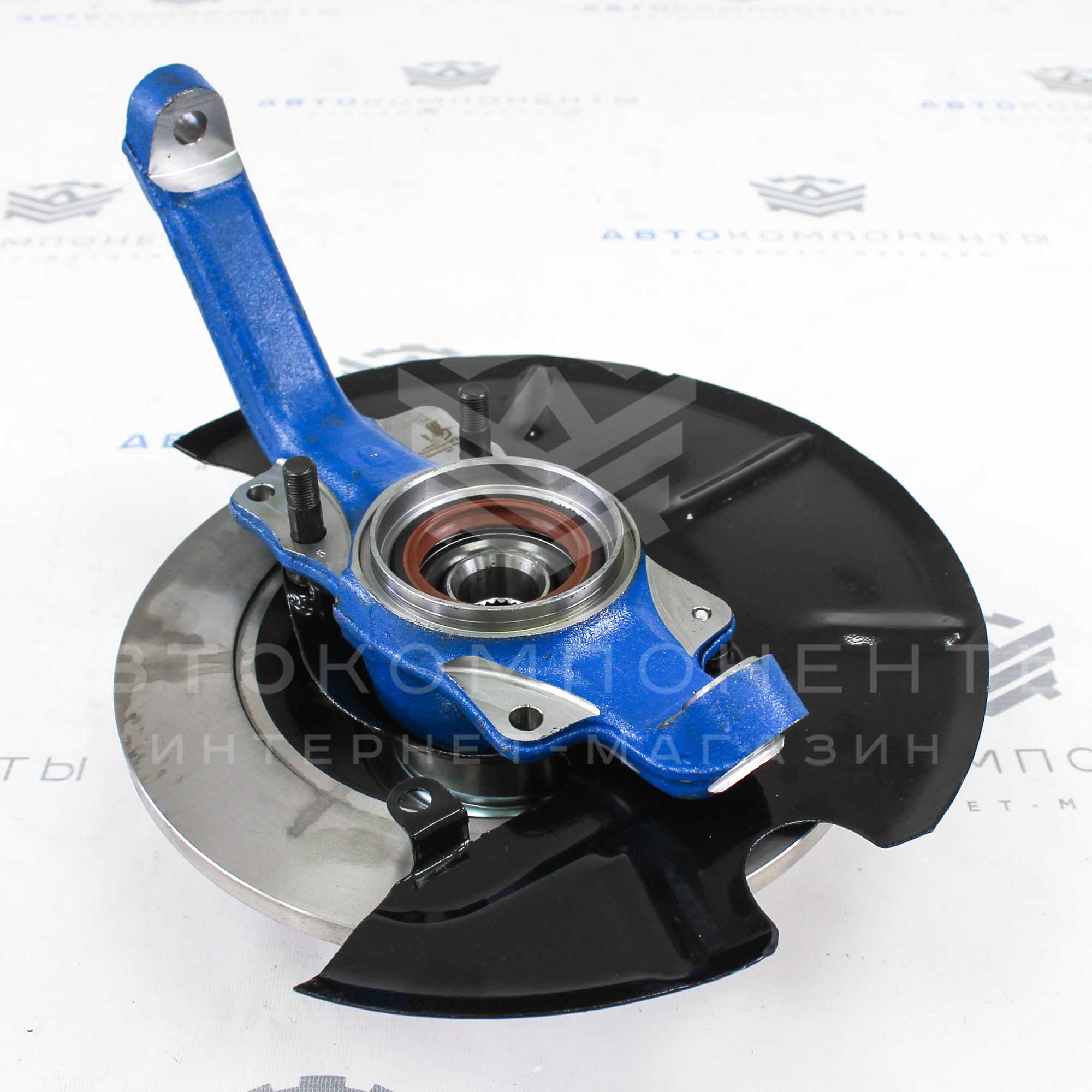 Усиленный ступичный узел с подшипником IVEKO в сборе с тормозным диском (правый, ABS) Лада Нива 4х4