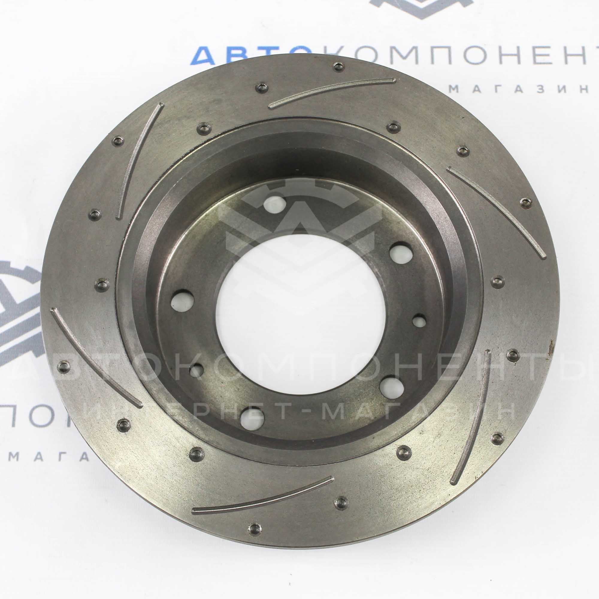 Тормозные диски (старого образца) "АТС" Sport (насечки, перфорация) Лада Нива 4х4