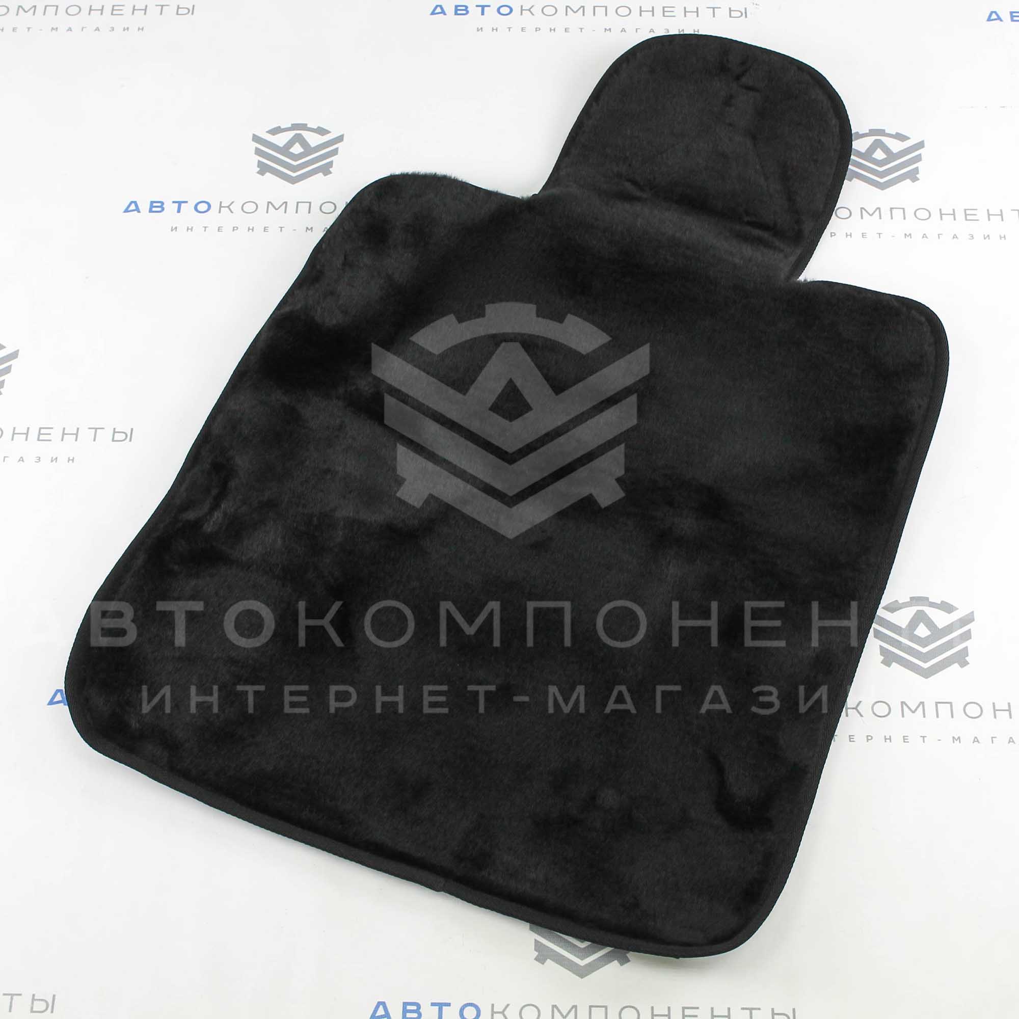 Универсальные накидки из искусственного меха на задние сиденья (черные)