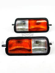 Подфарники (надфарники) с оранжевыми поворотниками (нового образца) Лада Нива 4х4