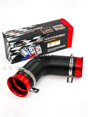 Универсальная гибкая гофра шноркеля (шланг холодного воздуха) 75мм/1м (красная)