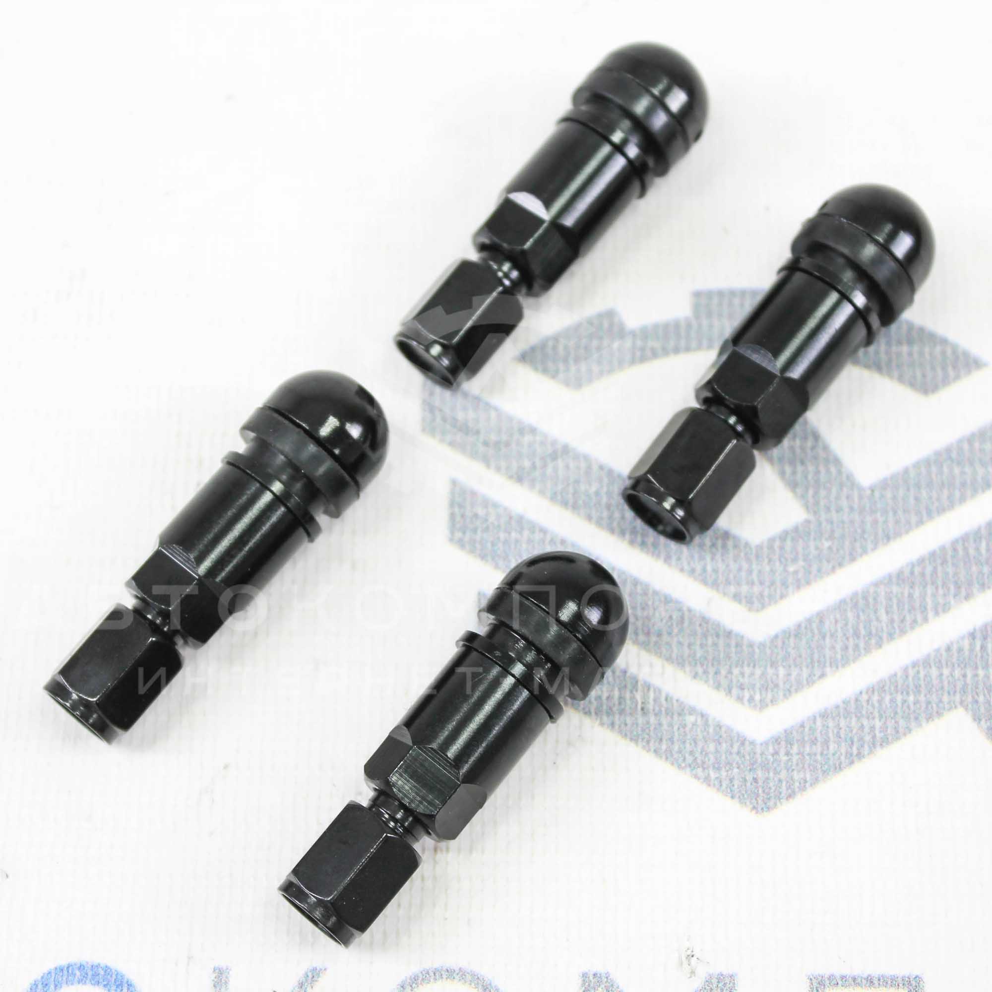 Алюминиевые вентили "Light Sport Wheels" для бескамерных шин (черные)