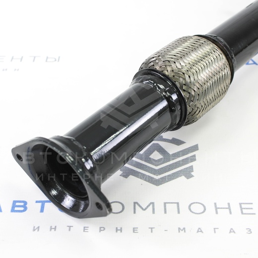 Резонатор (с гофрой) под выпускной коллектор STT ВАЗ 2110-2112 (крепления с/о)