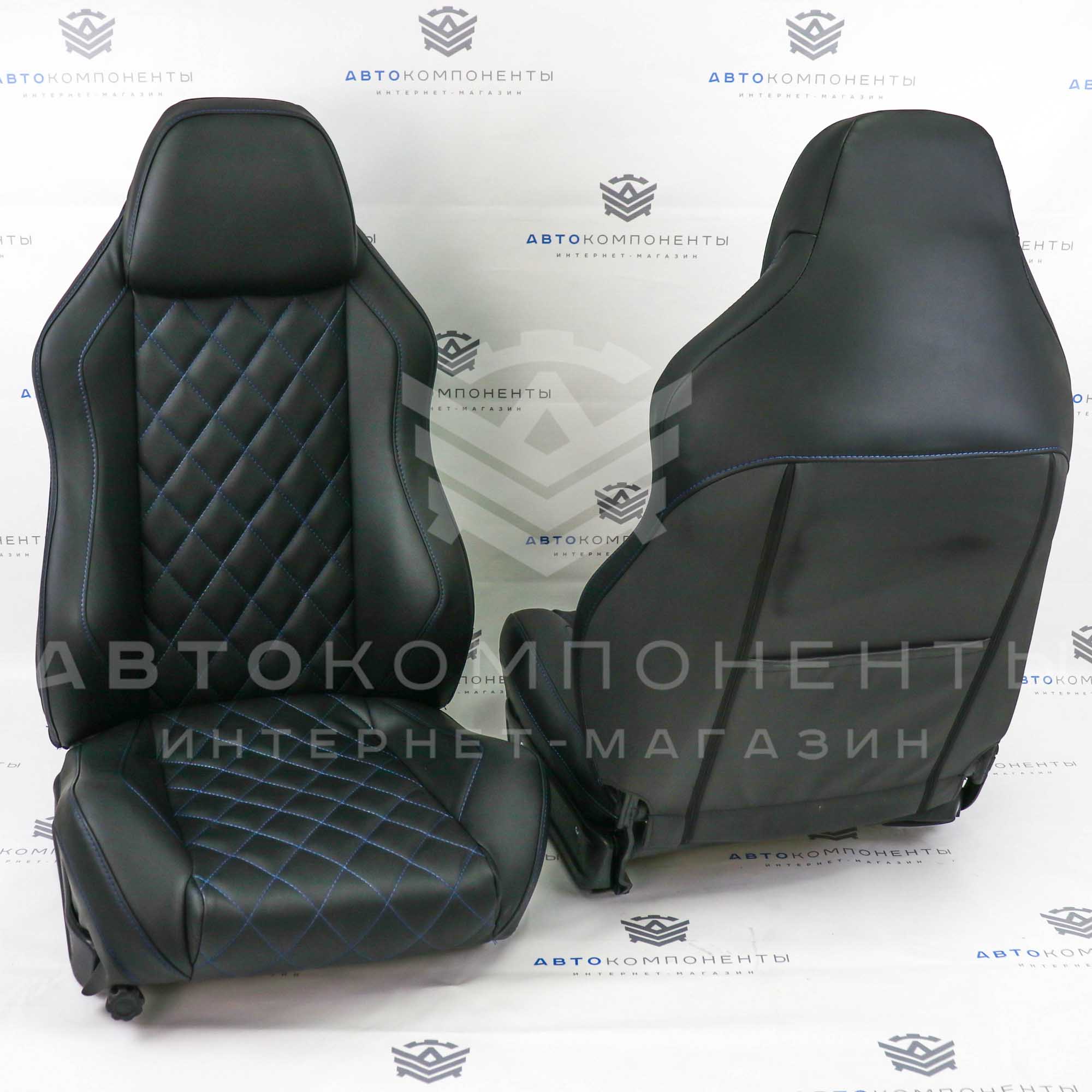 Анатомические сиденья (в сборе) с прострочкой "Ромб" Лада Нива 4х4