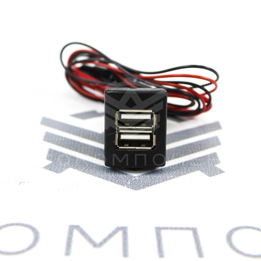 USB-зарядное устройство (на 2 слота) Лада Приора, Гранта, Калина 2 "Штат"