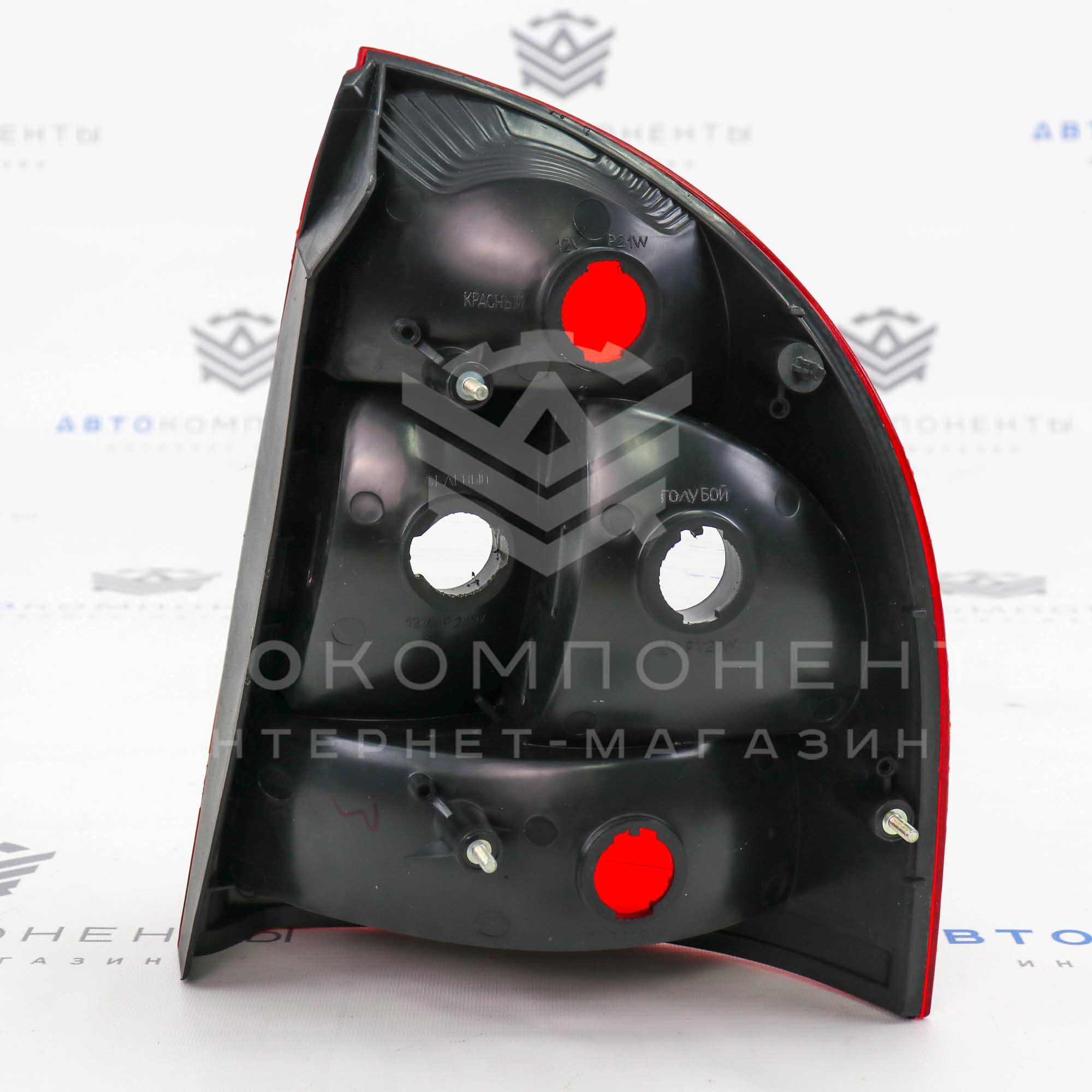 Задний фонарь (корпус) "АвтоДеталь" (левый) с рассеивателем Лада Калина (седан)