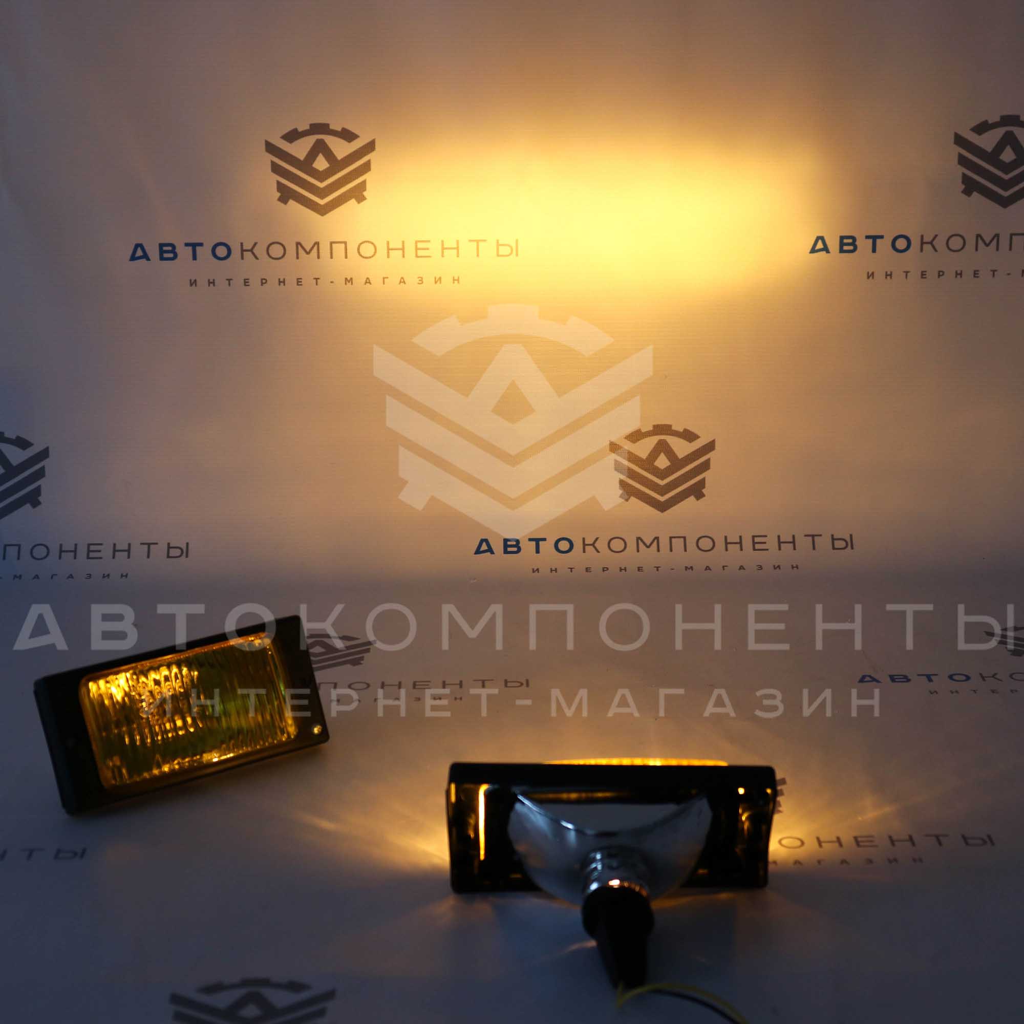 Противотуманные фары (ПТФ) ВАЗ 2110, 2111, 2112 (желтые)