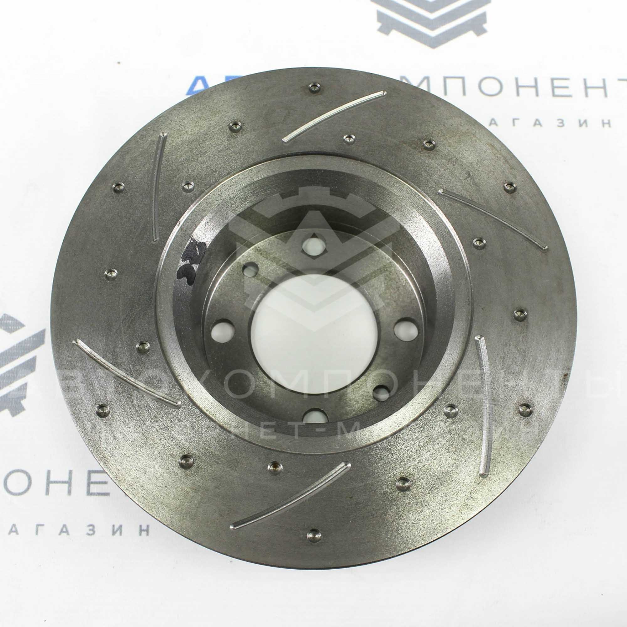 Тормозные диски "АТС" Sport (насечки, перфорация) ВАЗ 2101-2107