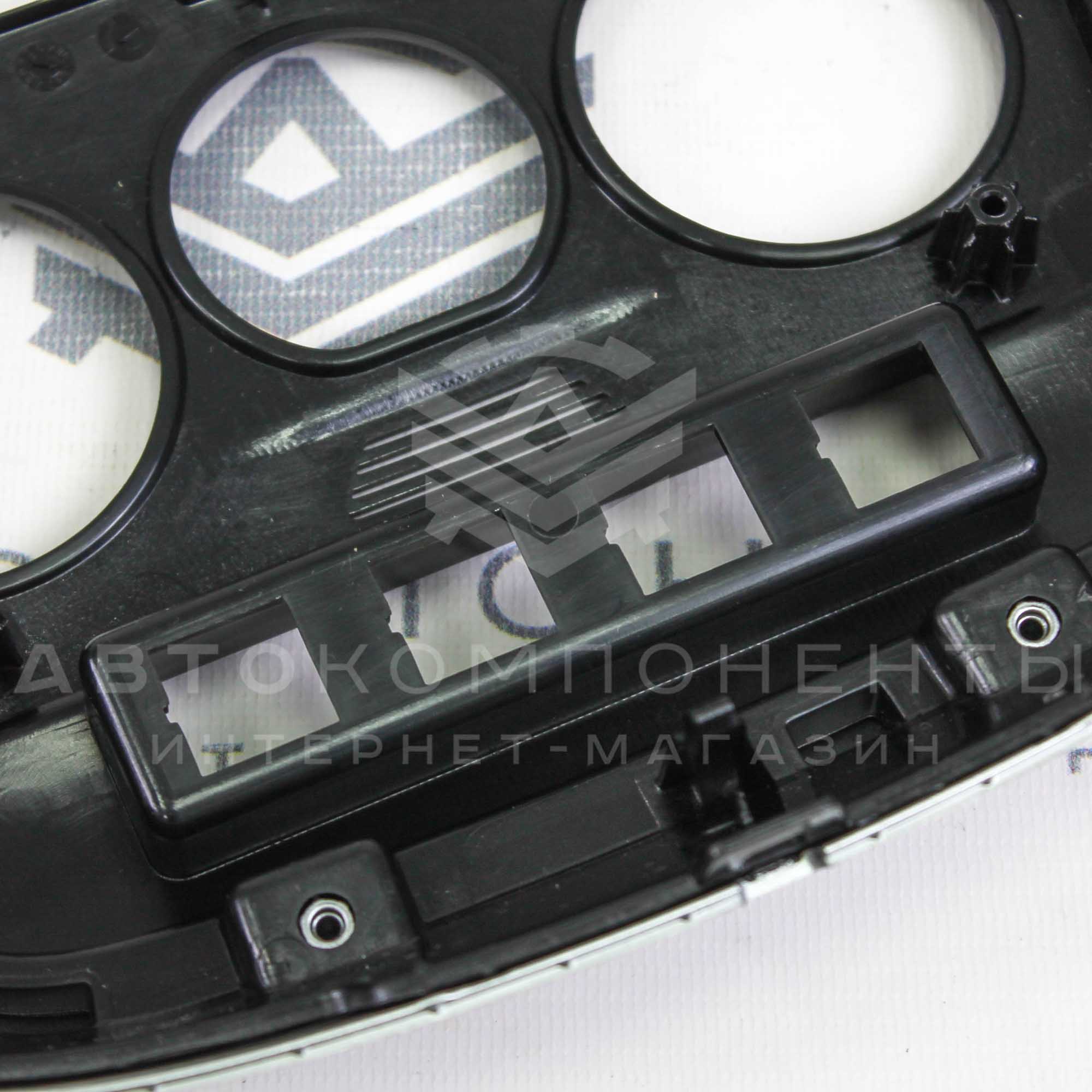 Накладка консоли панели приборов ЛЮКС (хром) Лада Калина-2