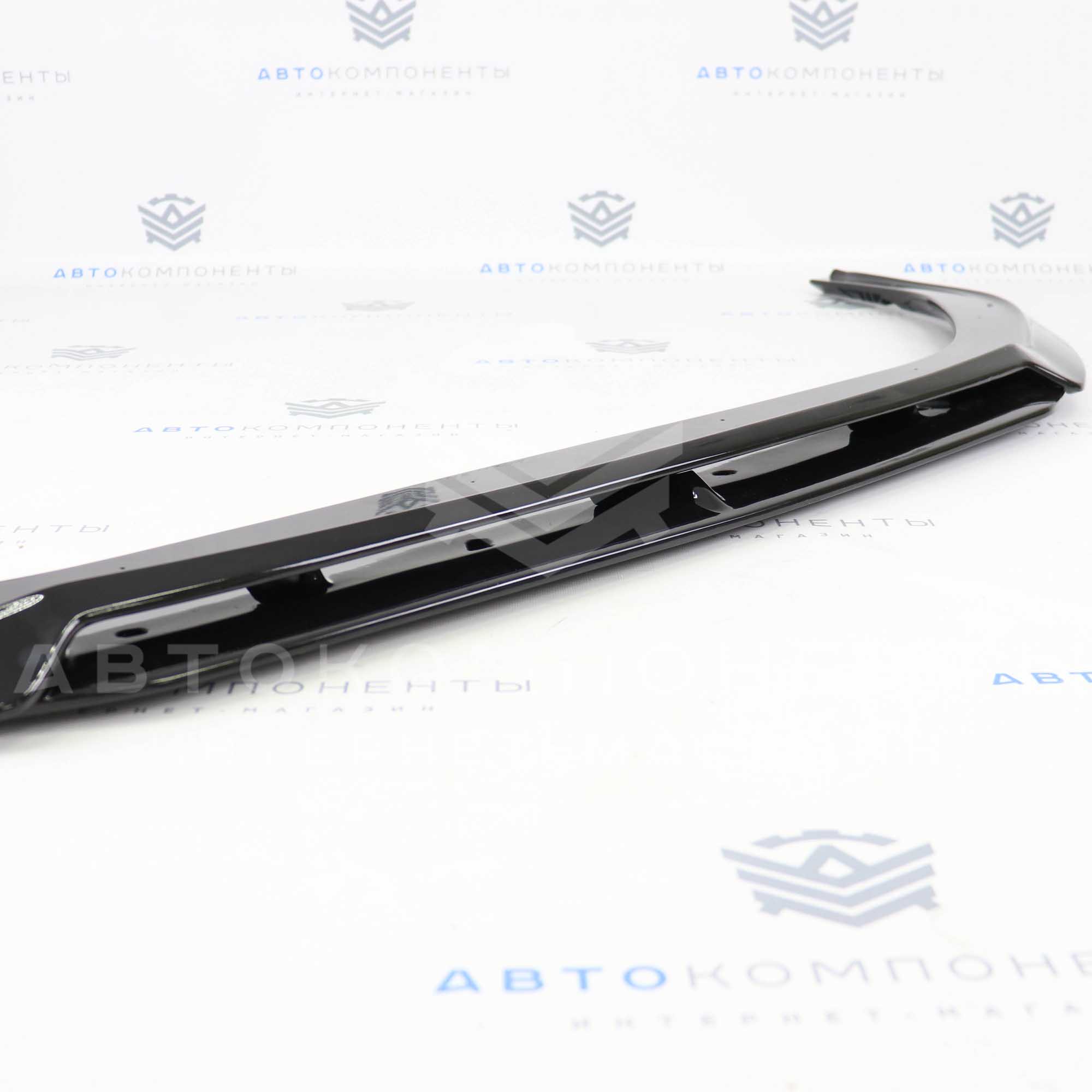 Сплиттер (губа) переднего бампера (с перемычкой) Лада Приора в цвет кузова