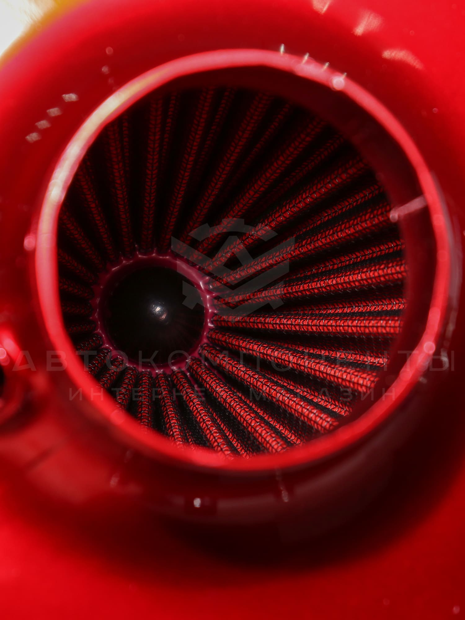 Универсальный холодный впуск K&N Apollo style (красный)