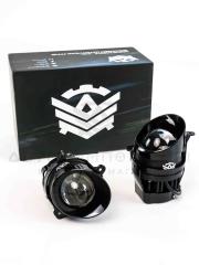 Противотуманные светодиодные фары (ПТФ) BI-LED с линзами 50W (3 дюйма) Лада Калина, Гранта, Ларгус