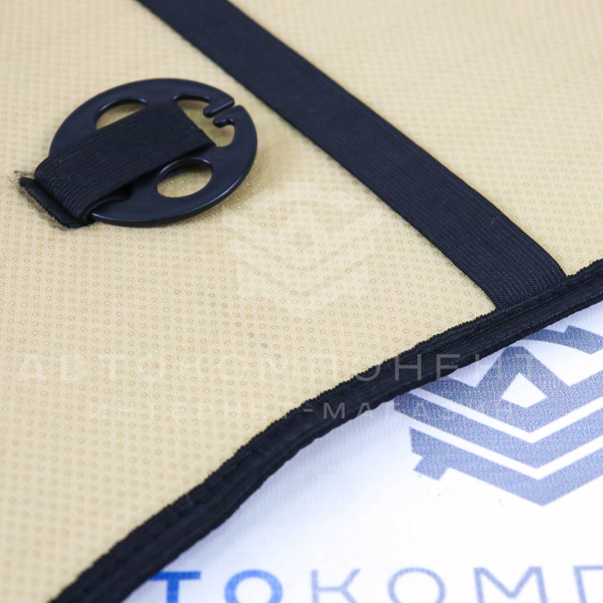 Универсальные накидки из искусственного меха на передние сиденья (белые)