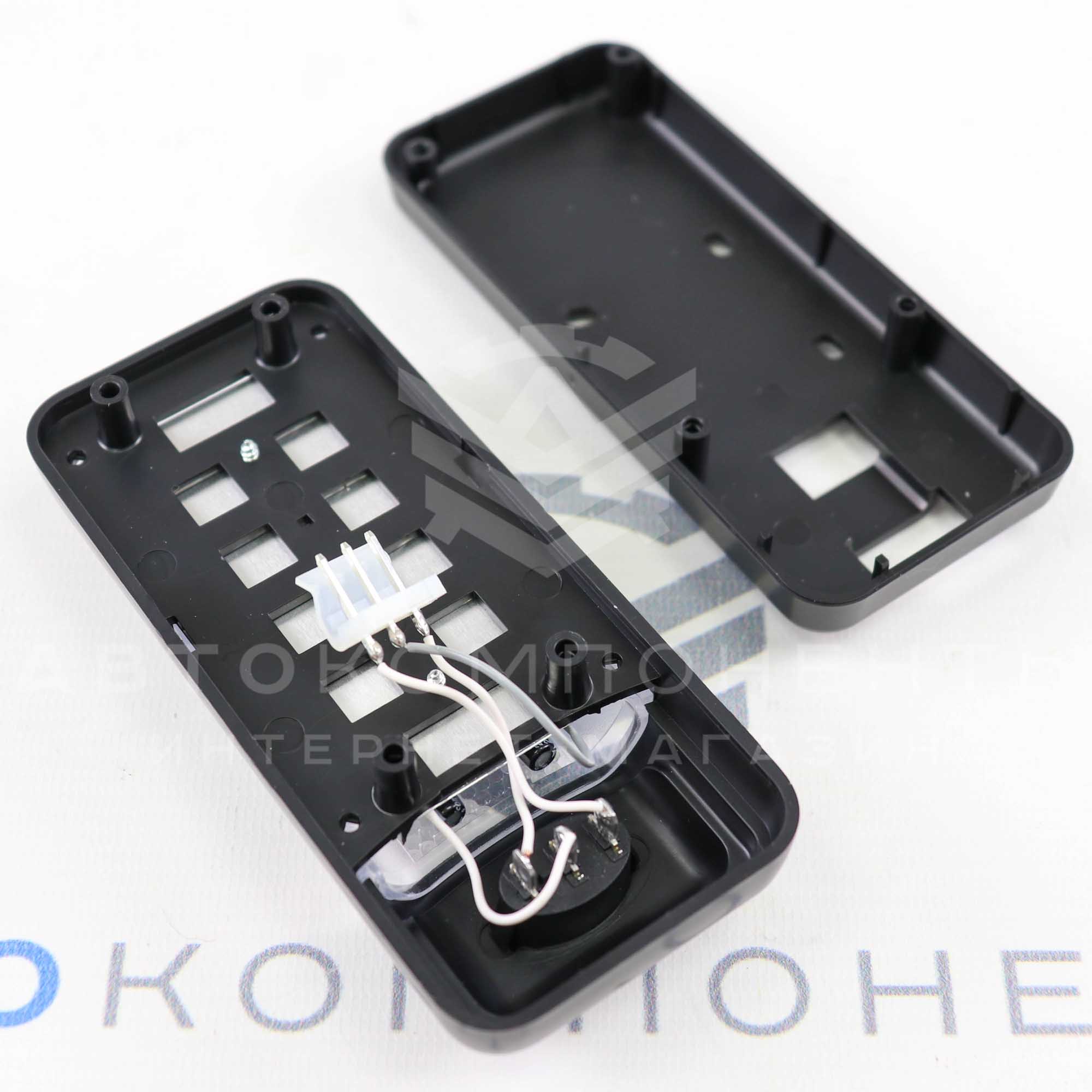 Плафон освещения салона (диодный) с кнопкой ВАЗ 2108-21099, 2110-2112, 2113-2115 (черный)