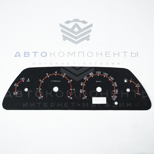 Накладка комбинации приборов 2113, 2114, 2115, Нива 4х4 в стиле Vesta (VDO) с одним дисплеем