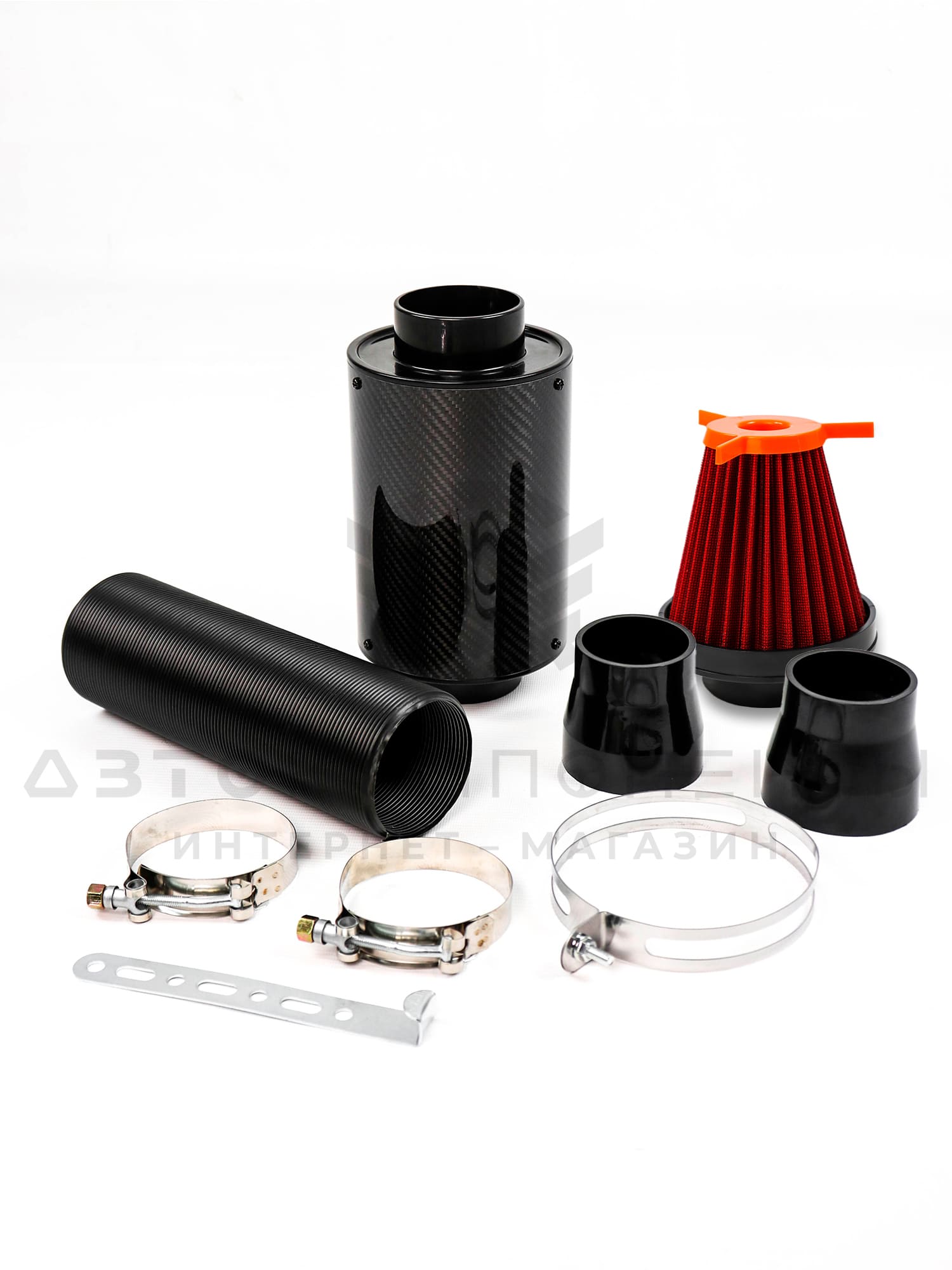 Универсальный холодный впуск в карбоновом корпусе закрытого типа со сменным фильтром