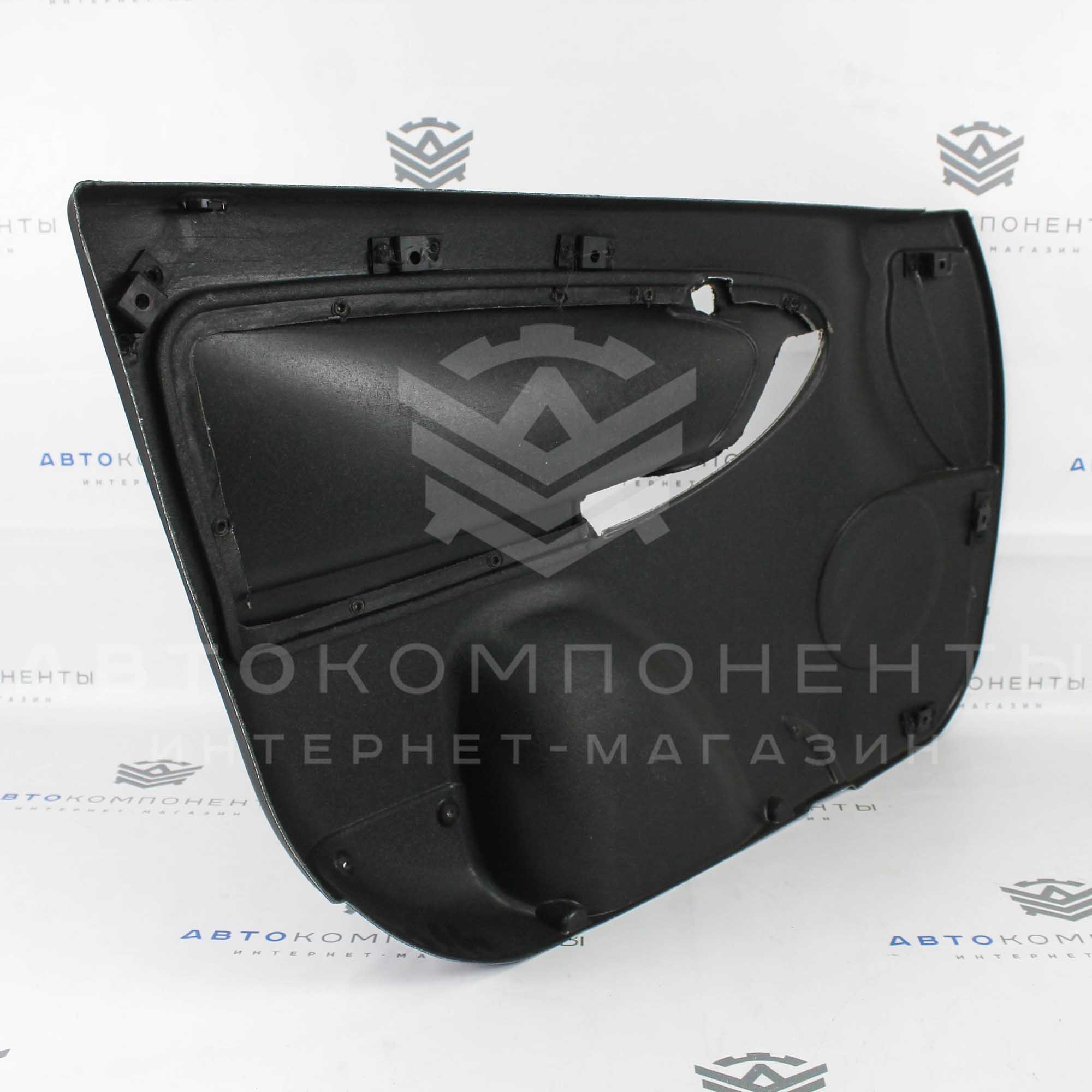 Заводские черные обивки дверей Лада Калина