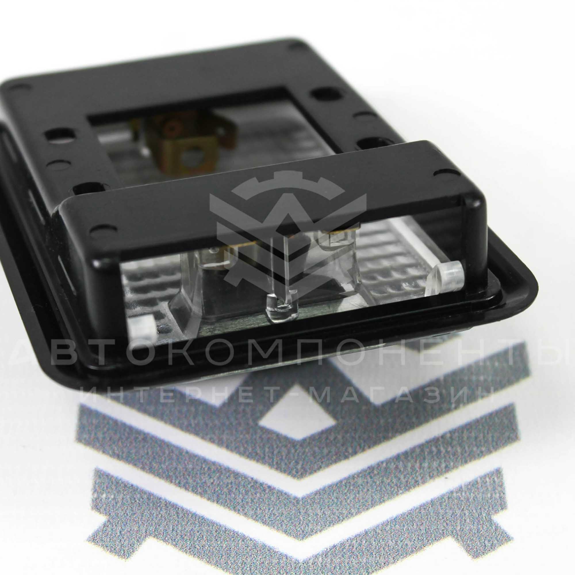 Плафон освещения салона ВАЗ 2104, 2105, 2107, Лада Нива 4х4 (черная рамка)