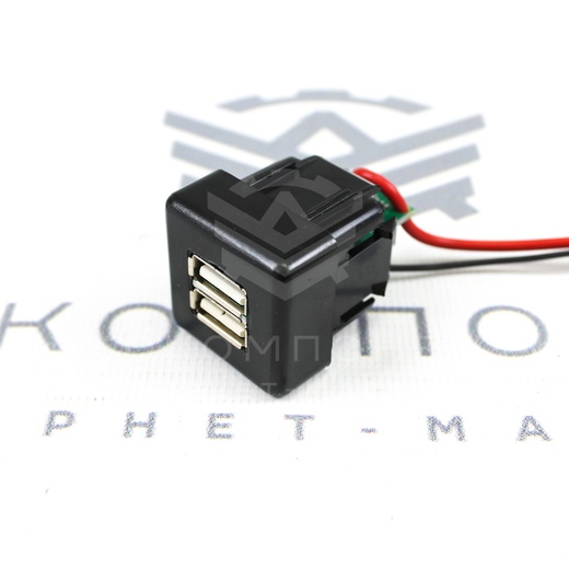 USB-зарядное устройство (на 2 слота) ВАЗ 2110-2112 (вместо заглушки кнопки)