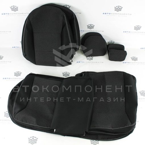 Обивки сидений Лада Приора 2 (хэтчбек, универсал) Black Edition