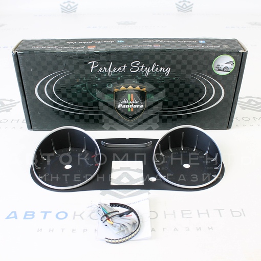 Накладка комбинации приборов Pandora Optitron Blue Crystal Лада Гранта, Калина 2