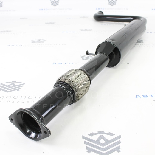 Резонатор (с гофрой) под выпускной коллектор STT ВАЗ 2110-2112 (крепления с/о)