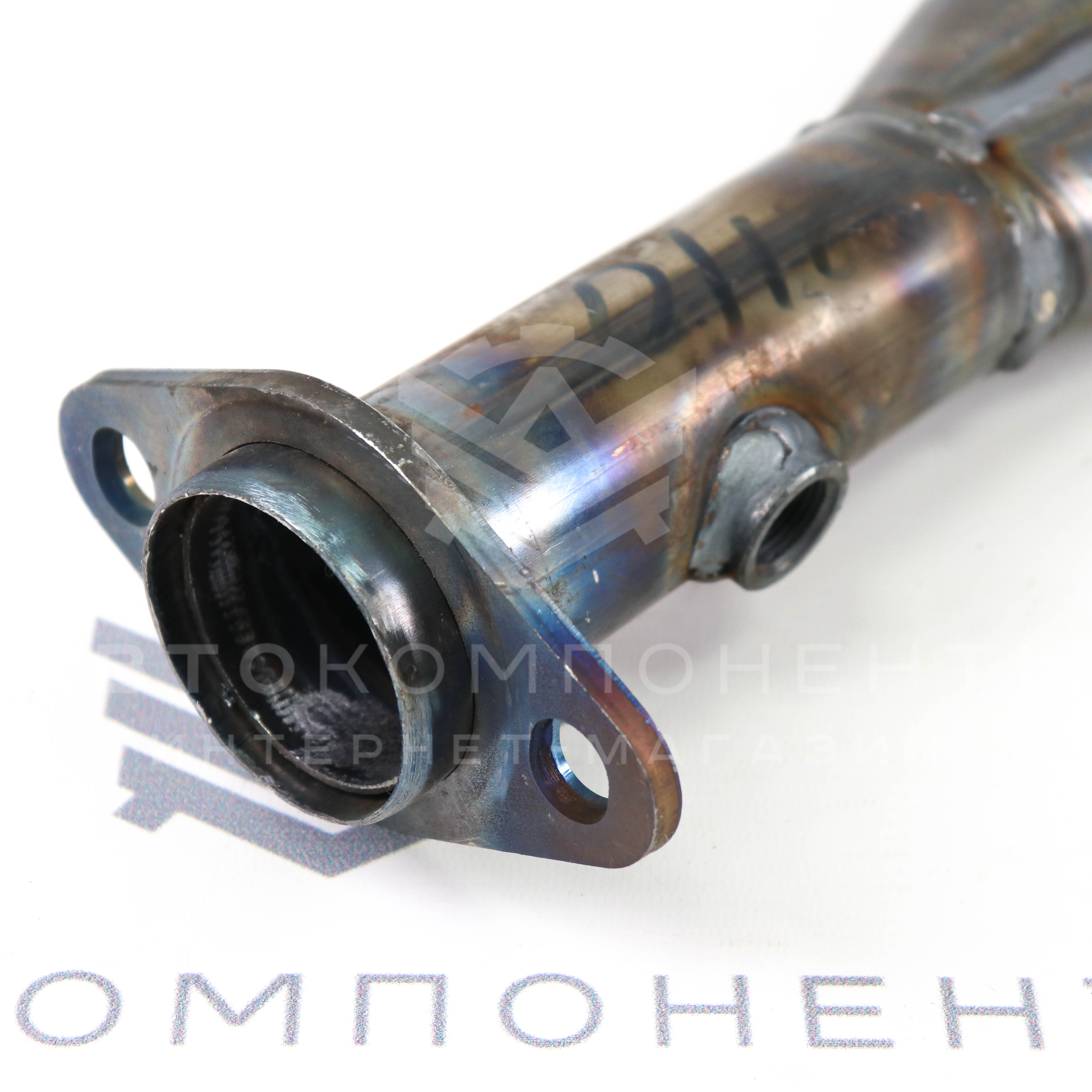 Выпускной комплект "DKAHIT" 8V на ушастом фланце с глушителем (спорт) ВАЗ 2110, 2111