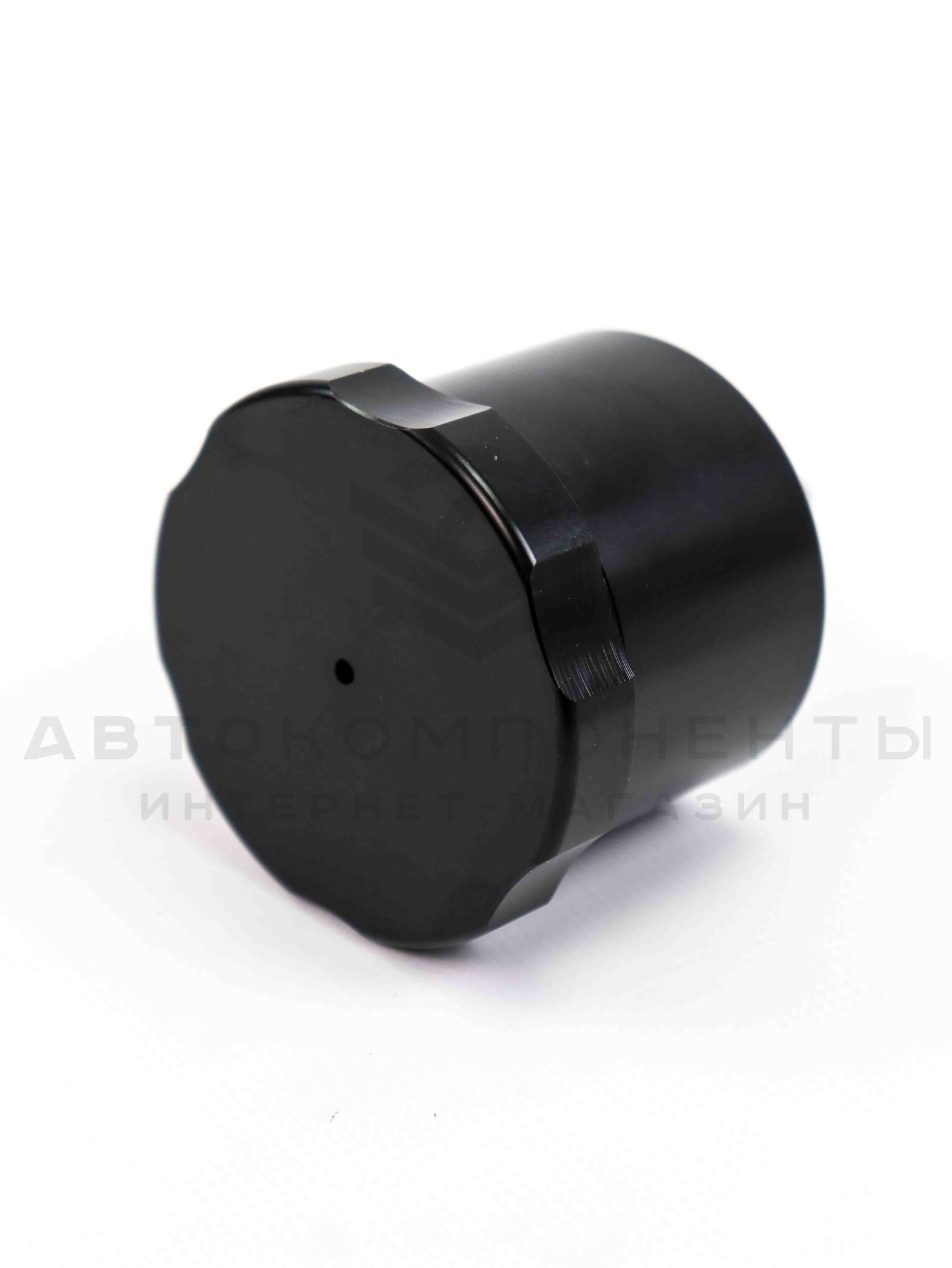 Универсальный бачок тормозной жидкости (алюминиевый) с резьбой 7/16"-20 (черный)