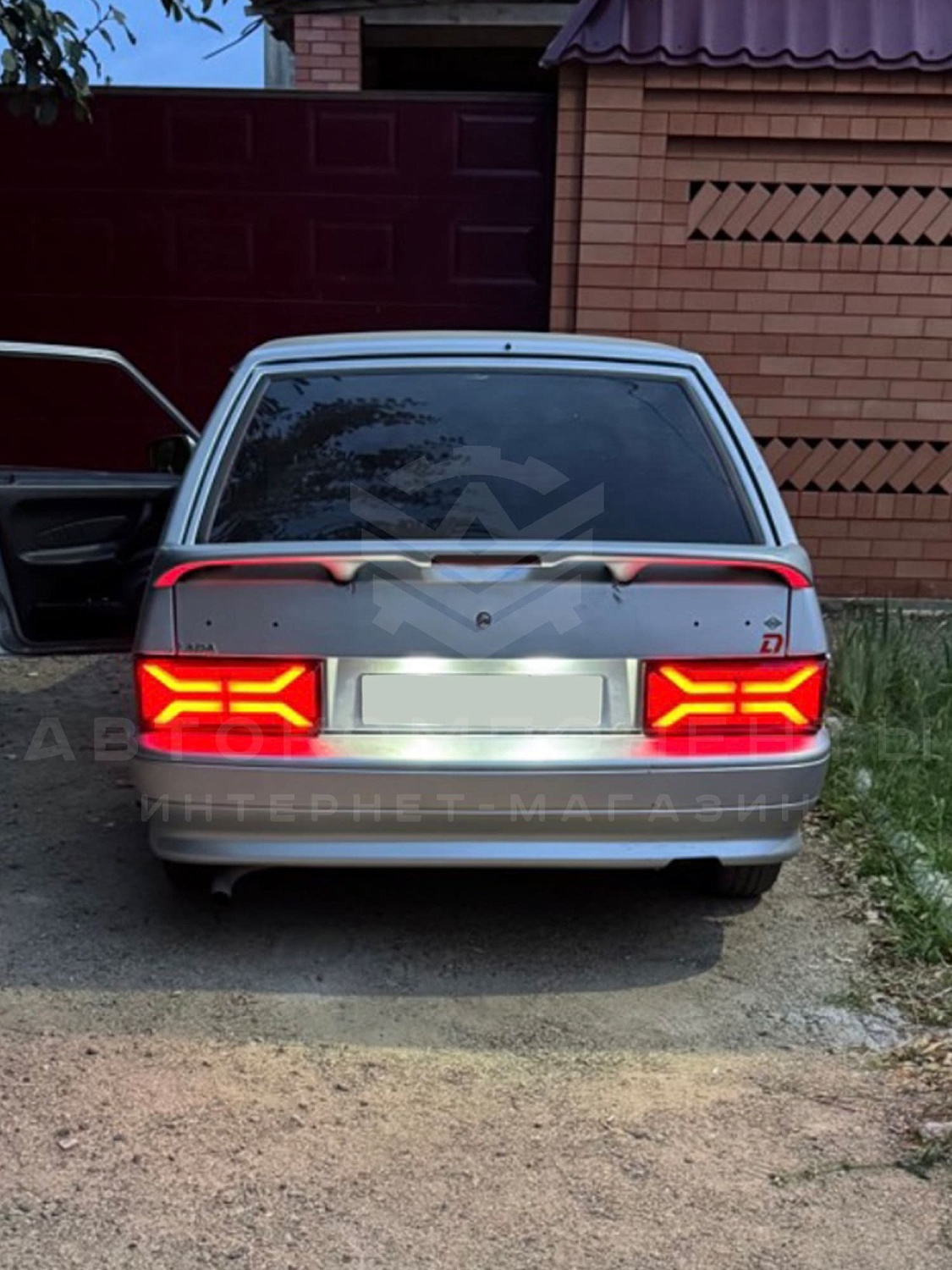 Светодиодные фонари "X-Black" (иксы) ВАЗ 2108-2114 (тонированные)