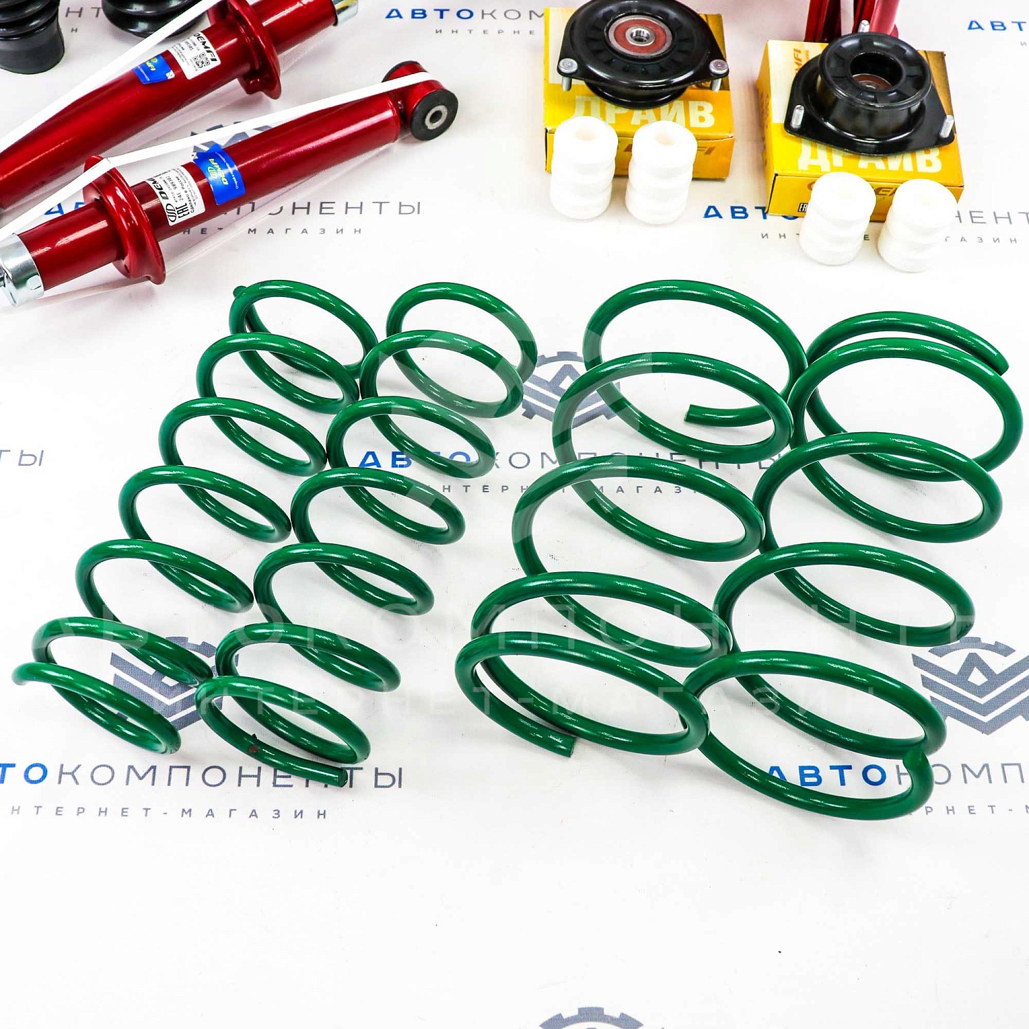 Комплект подвески DEMFI ВАЗ 2108-21099, 2113-2115 (с занижением -70мм)