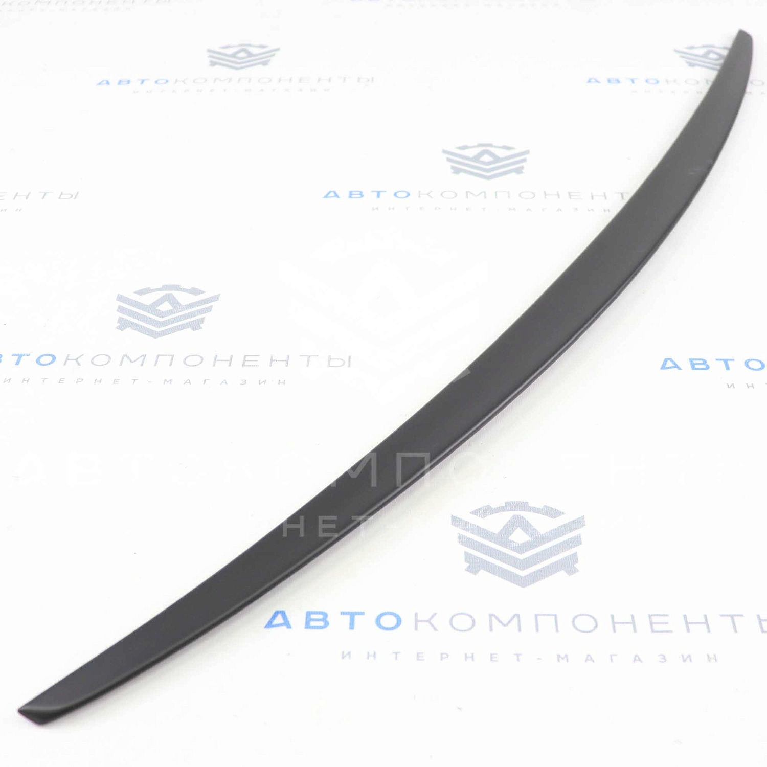 Лип-спойлер узкий (черный мат) Лада Гранта (седан)