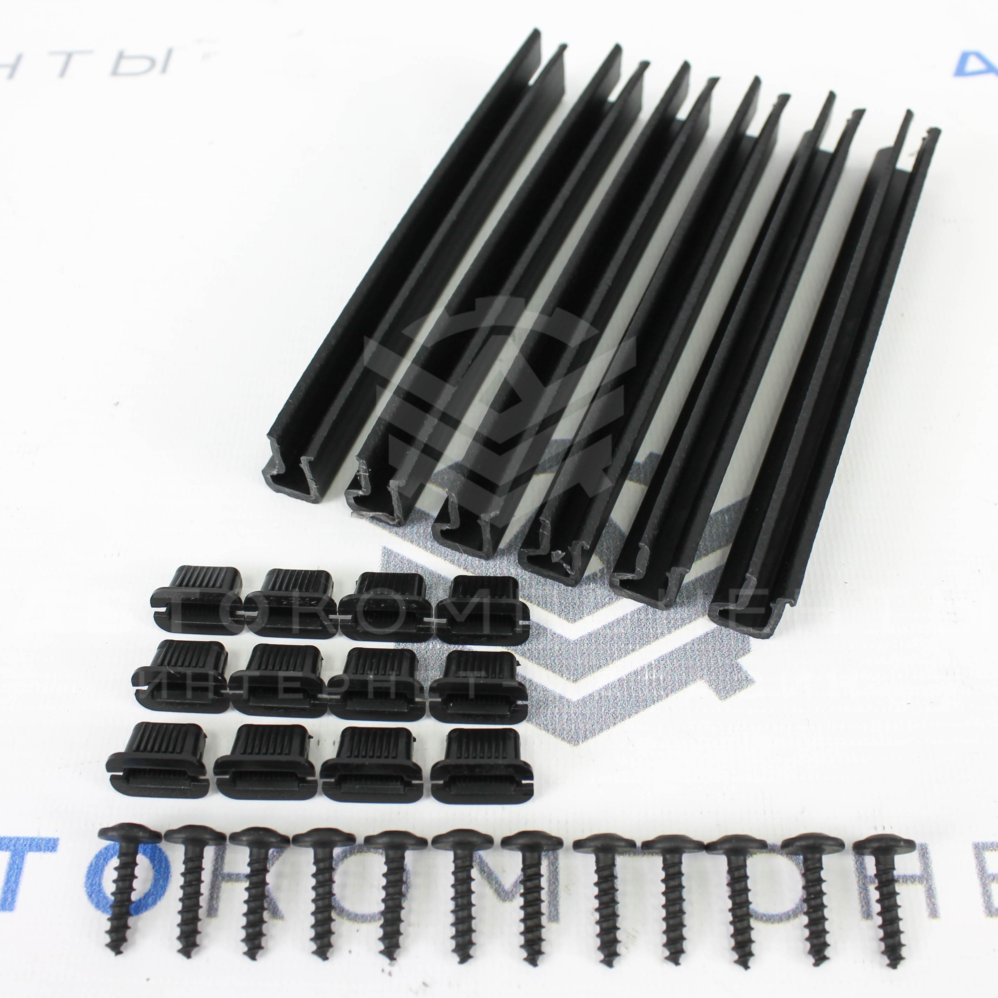 Комплект крепления ВНЕШНИХ облицовок порогов ВАЗ 2110-2112, Лада Приора