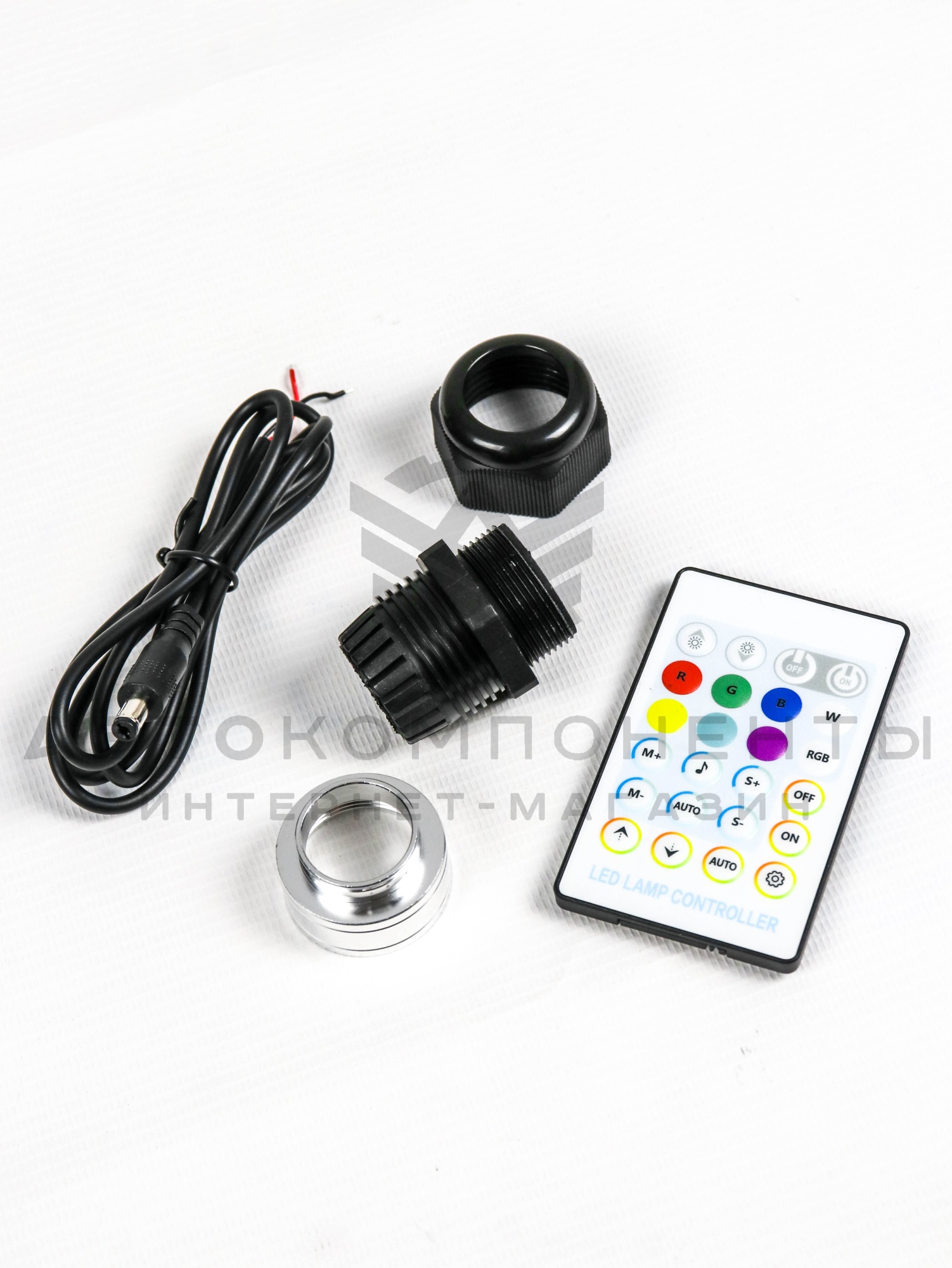 Звездное небо в автомобиль (с мерцанием) для установки в обивку потолка (300 нитей)