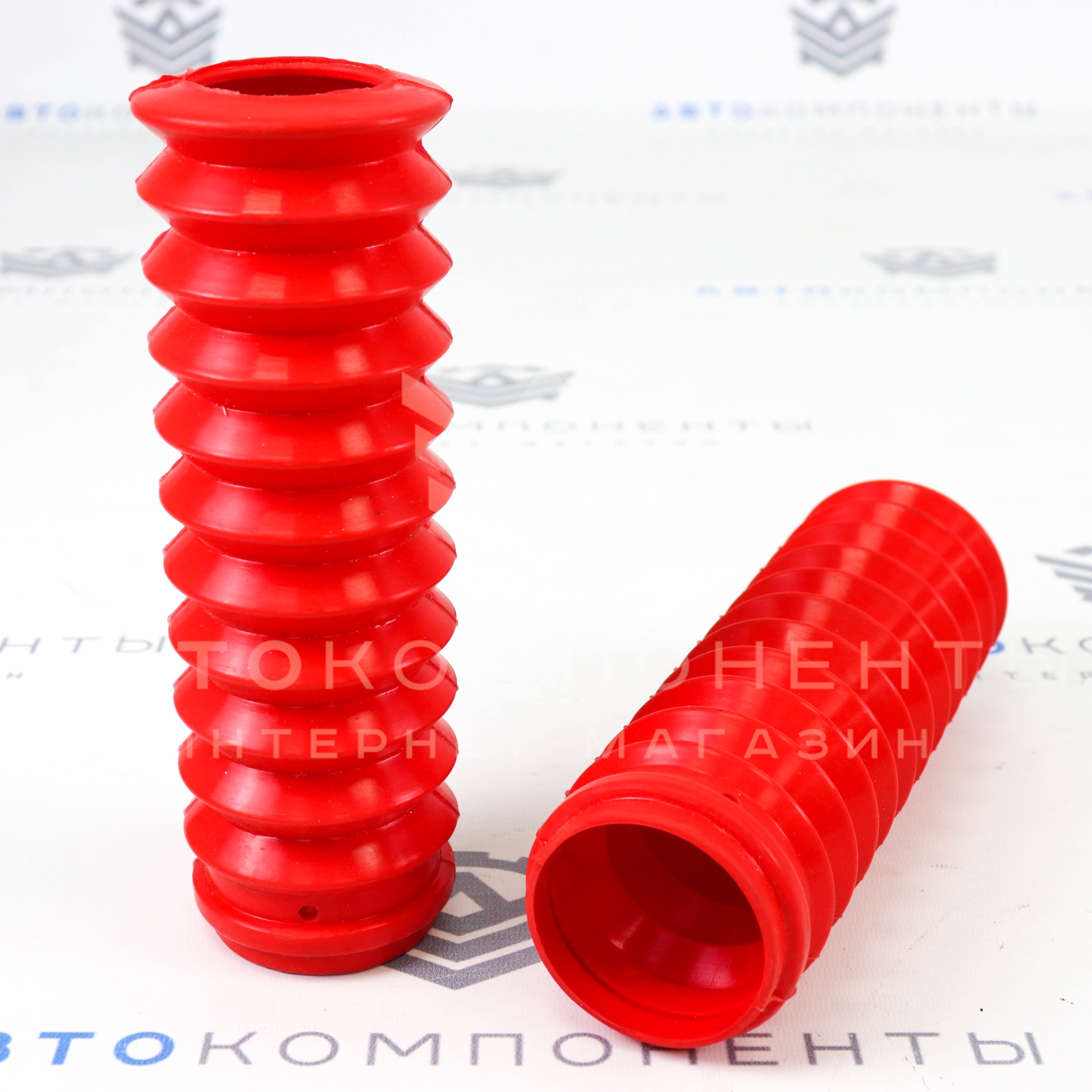 Пыльники амортизаторов задних стоек (силикон, красные) ВАЗ 2108-2115, Приора, Калина, Гранта