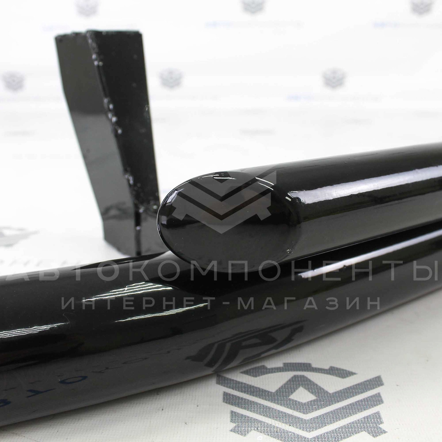 Защита переда (дуга) двойная Нива 4х4 Урбан (черный глянец)