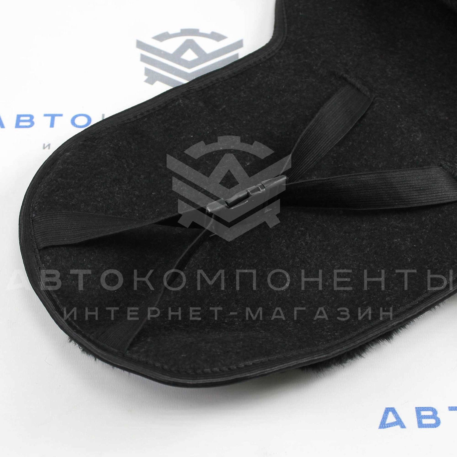 Универсальные накидки из искусственного меха на передние сиденья (серые)