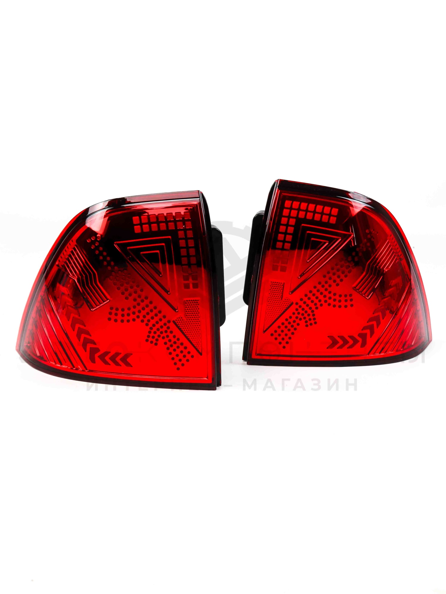 Светодиодные фонари "АК-47" (калаш) Лада Приора (красные)