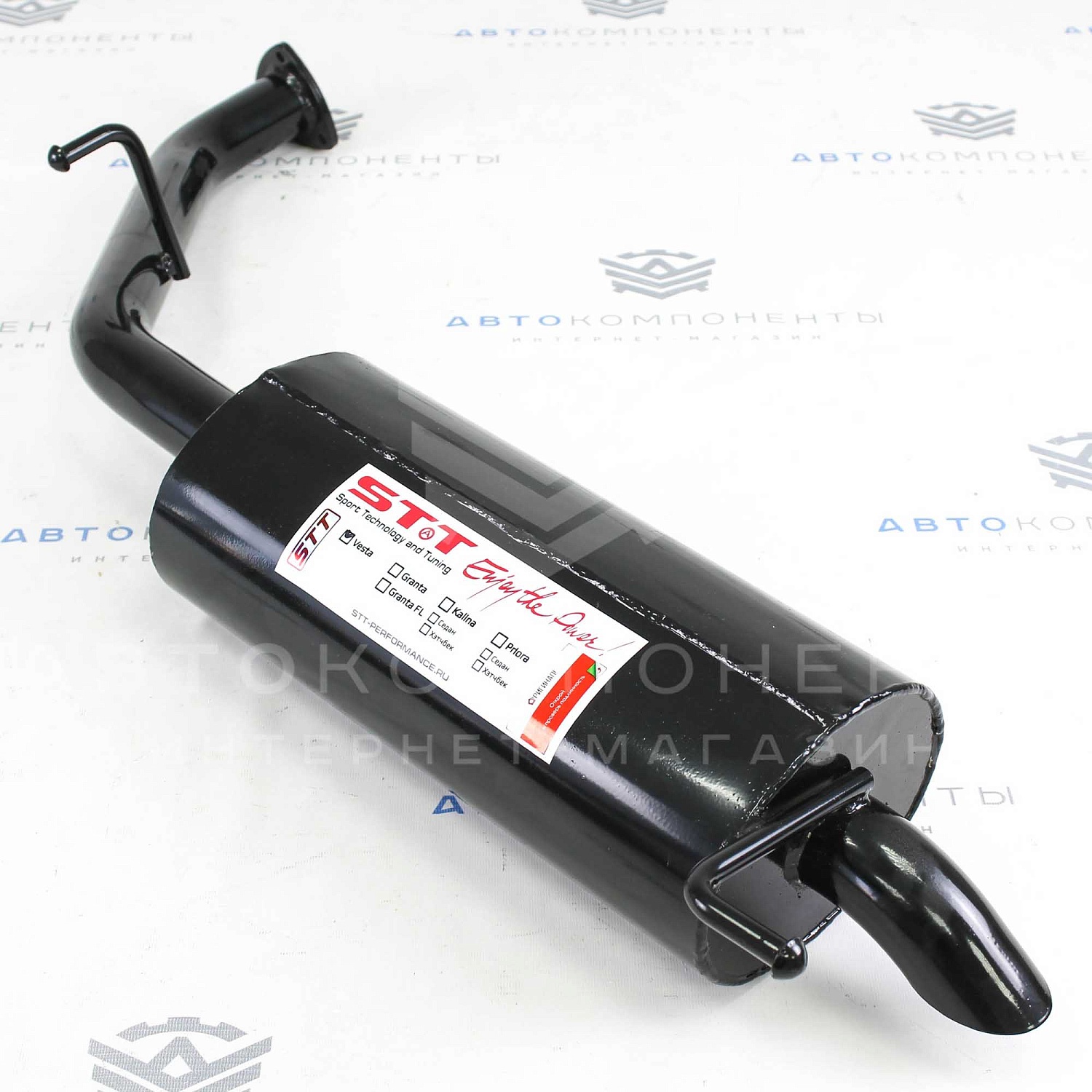 Глушитель STT прямоточный раздвоенный Лада Vesta