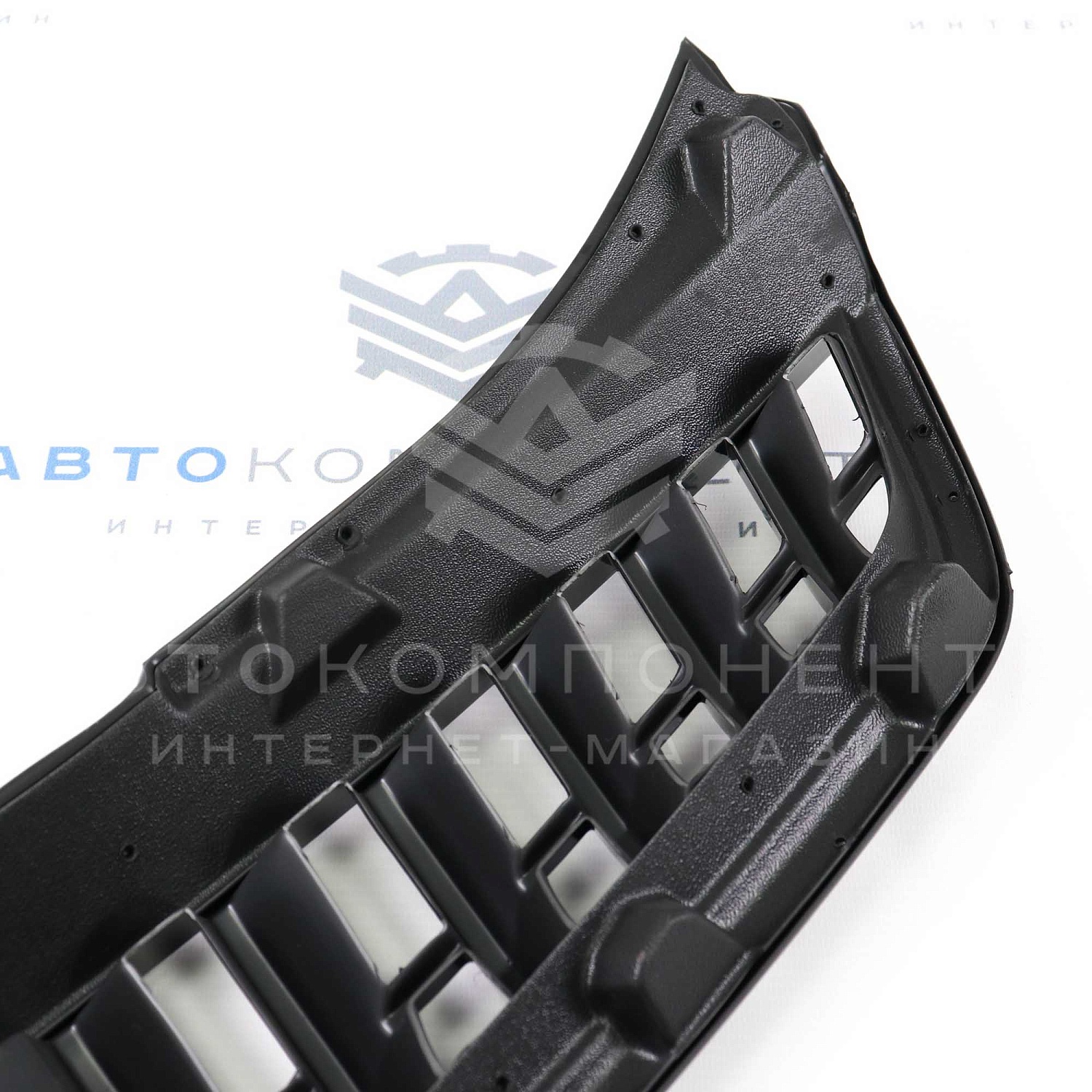 Решетка радиатора в стиле "Mercedes-Benz" Лада Приора 2 (черный глянец)