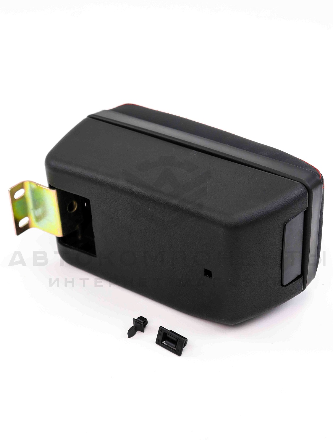 Подлокотник с боксом "Sal-Man" (в коже) Лада Приора (красная нить)