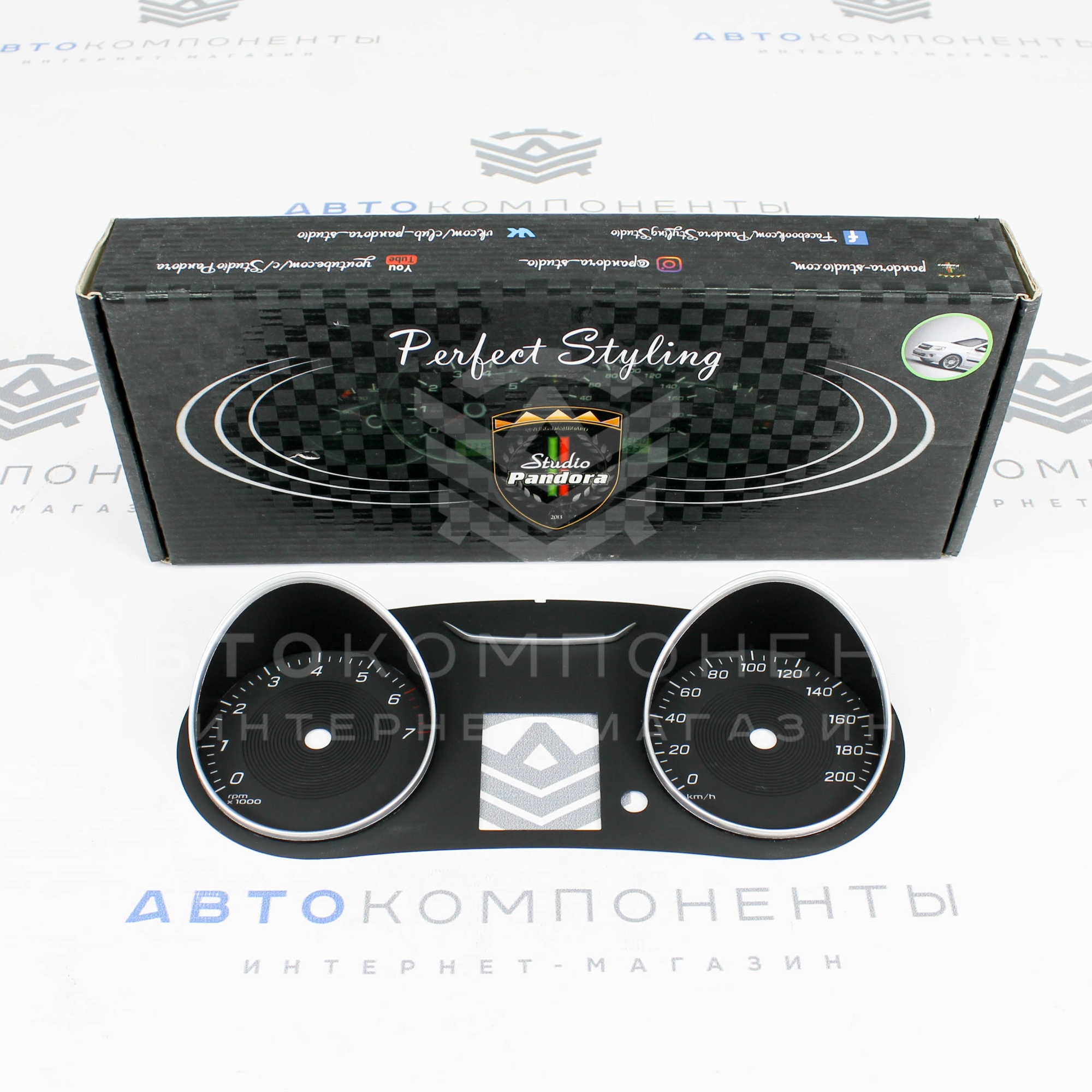 Накладка комбинации приборов Pandora MB style 166 Гранта / Калина 2