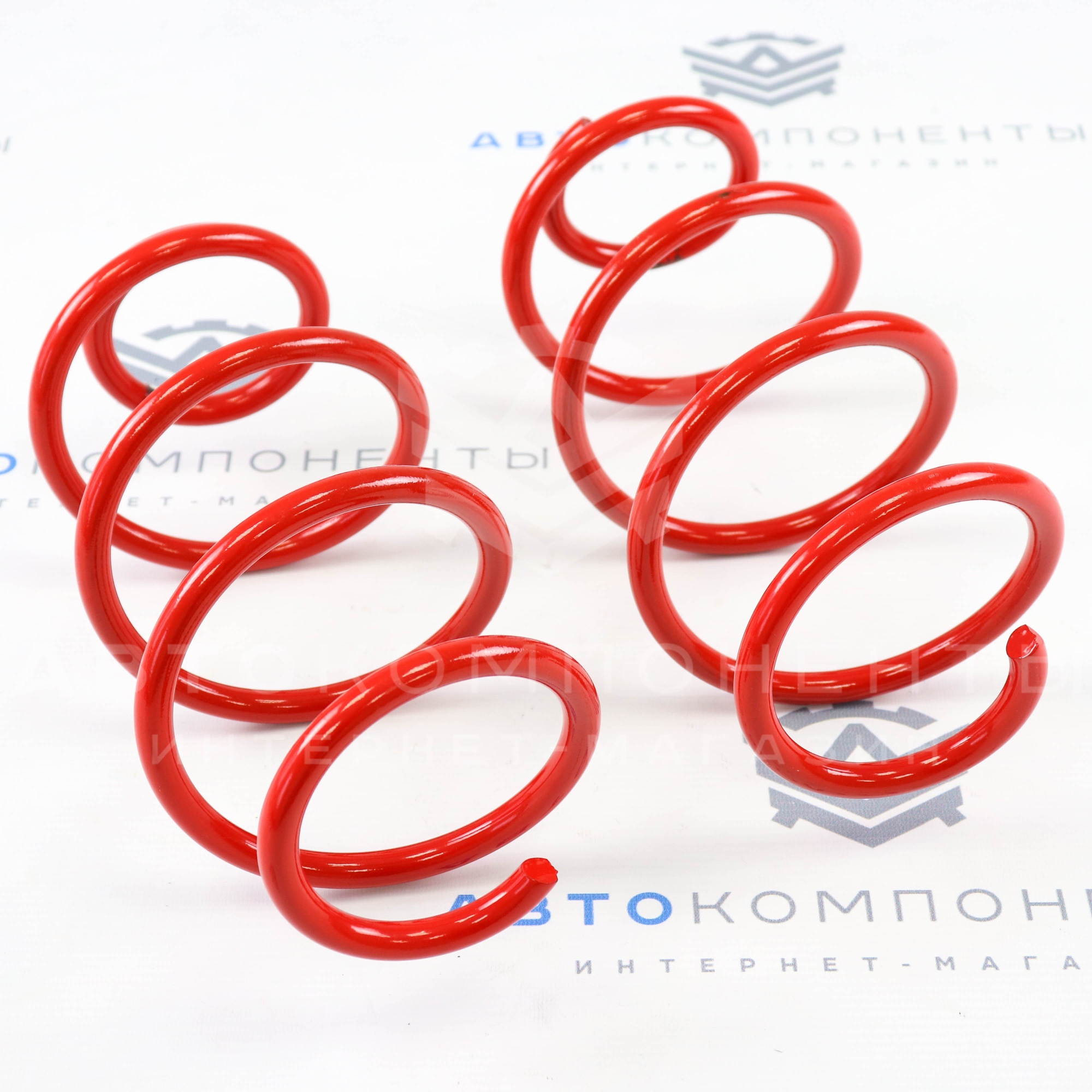 Пружины передней подвески "ТЕХНОРЕССОР" Лада Приора, Калина 2, Гранта -30мм (красные) TRF2170-30