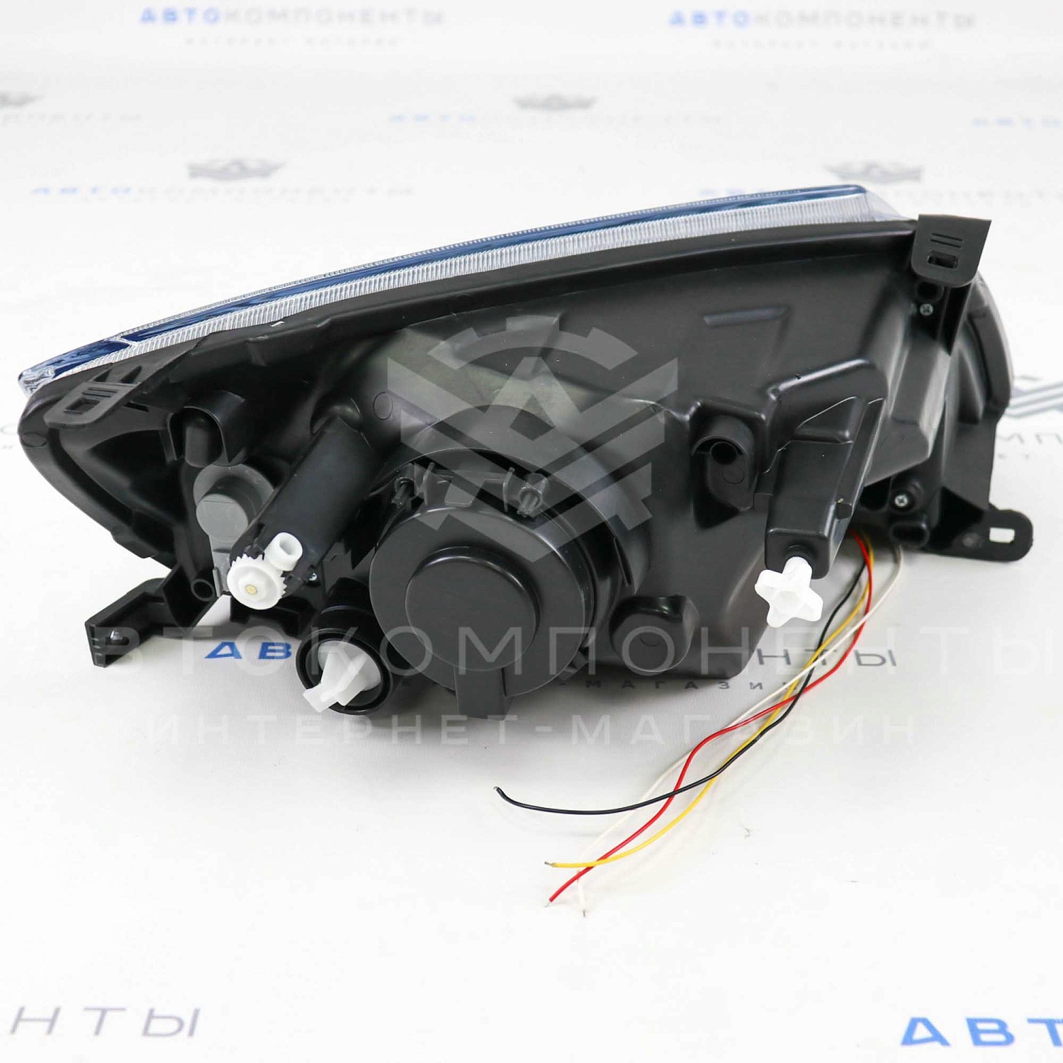 Фары Лада Гранта в стиле Audi с бегающими поворотниками и ДХО