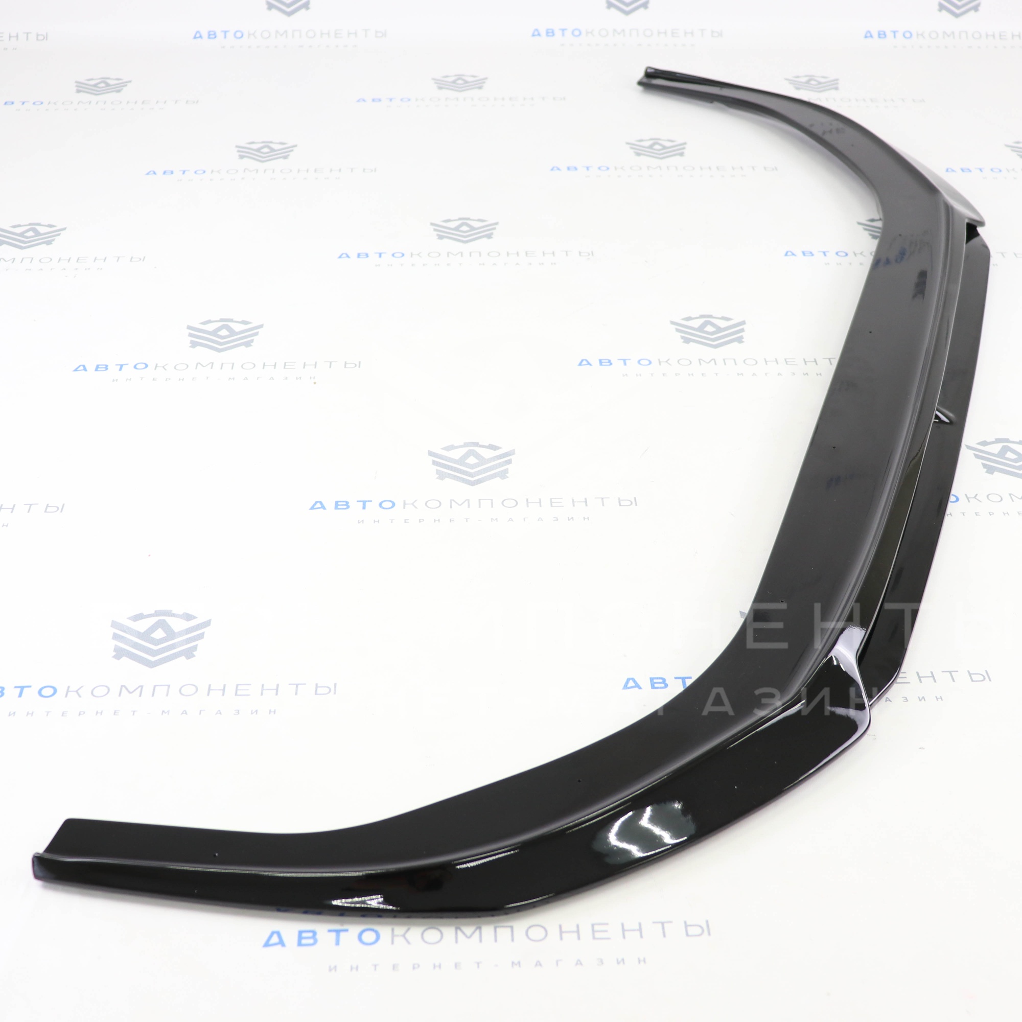 Сплиттер (губа) переднего бампера (с перемычкой) Лада Приора в цвет кузова