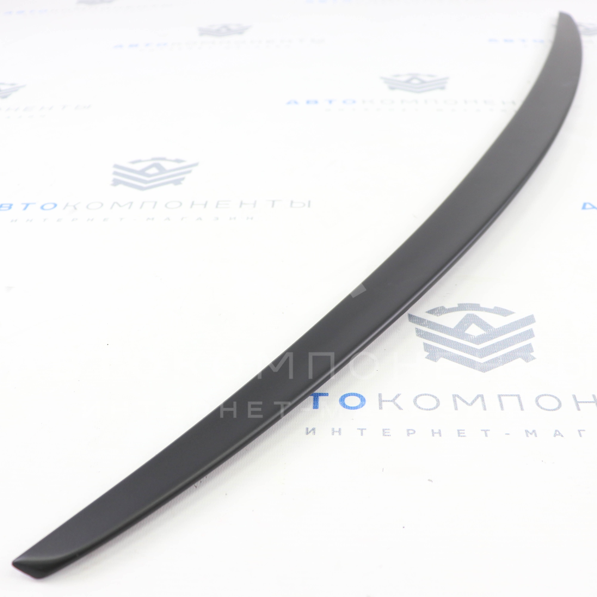 Лип-спойлер узкий (черный мат) Лада Гранта (седан)