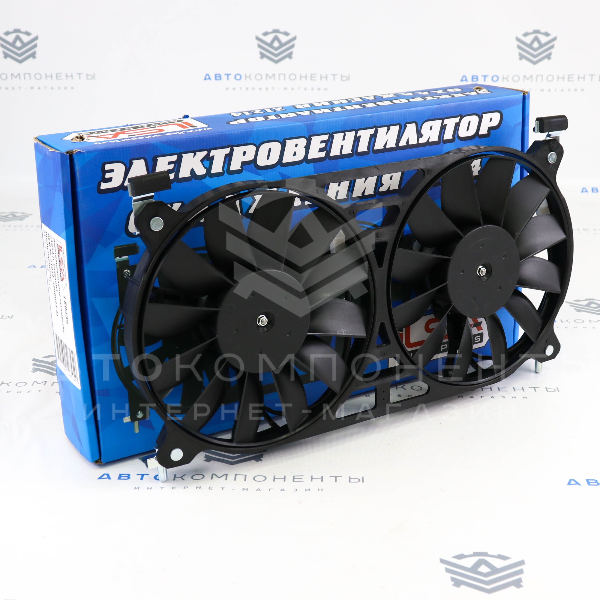 Электровентилятор (в сборе) с кожухом Лада Нива 4х4