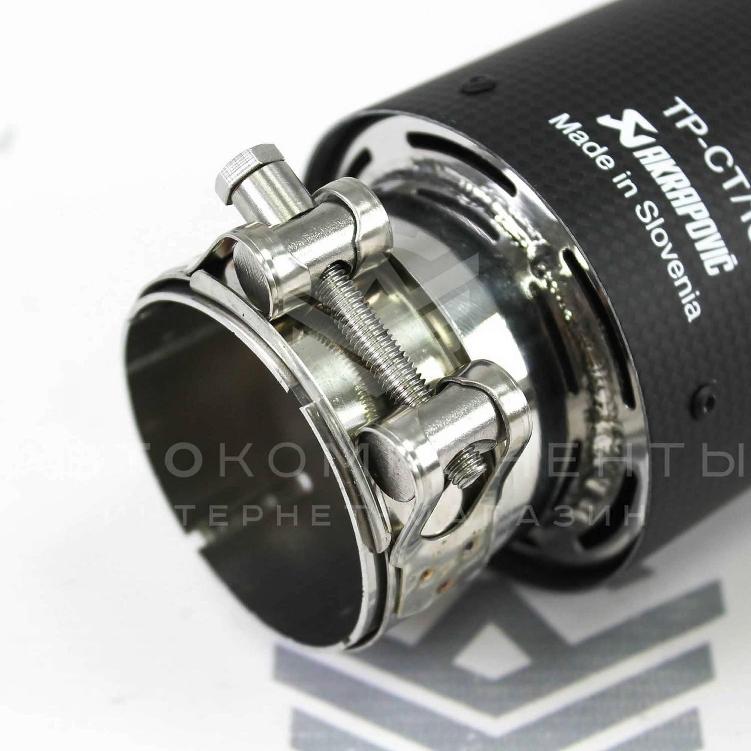 Насадка на глушитель AKRAPOVIC (закрытого типа) D-63