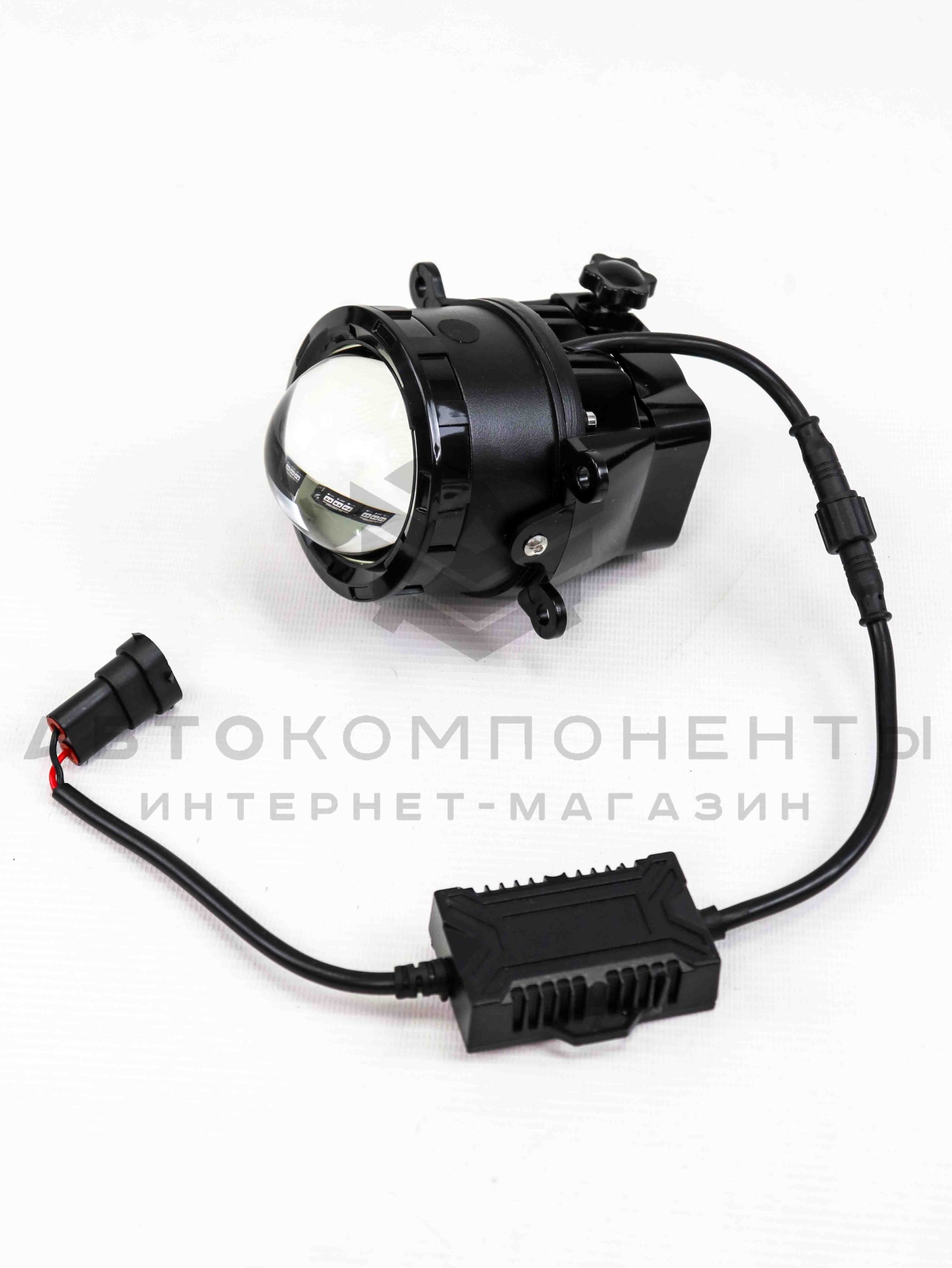 Противотуманные фары (ПТФ) с приложением светодиодные линзованные Лада Vesta, Гранта FL, X-RAY, Ларгус FL