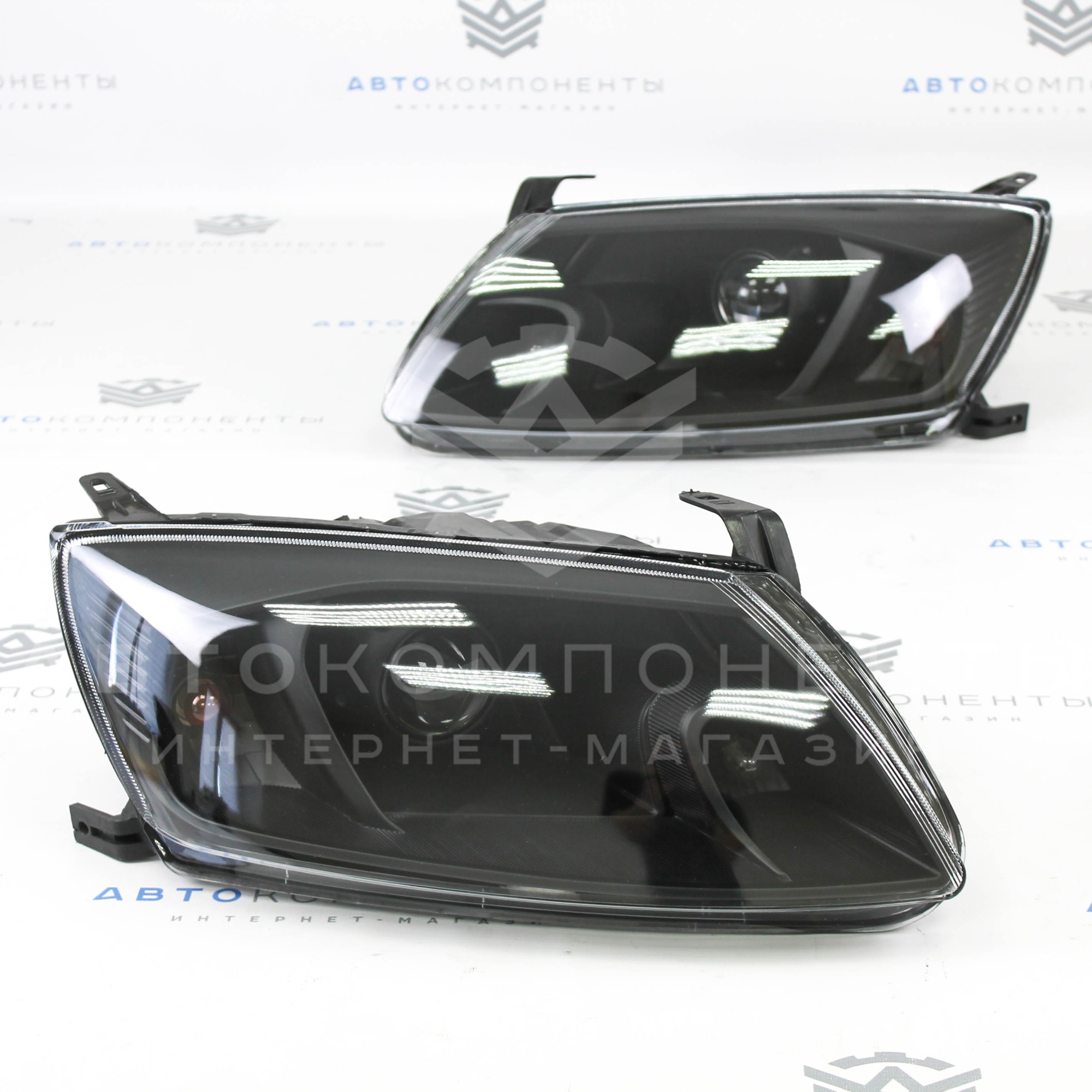 Передние фары Лада Гранта с БИ-линзами (3 дюйма)