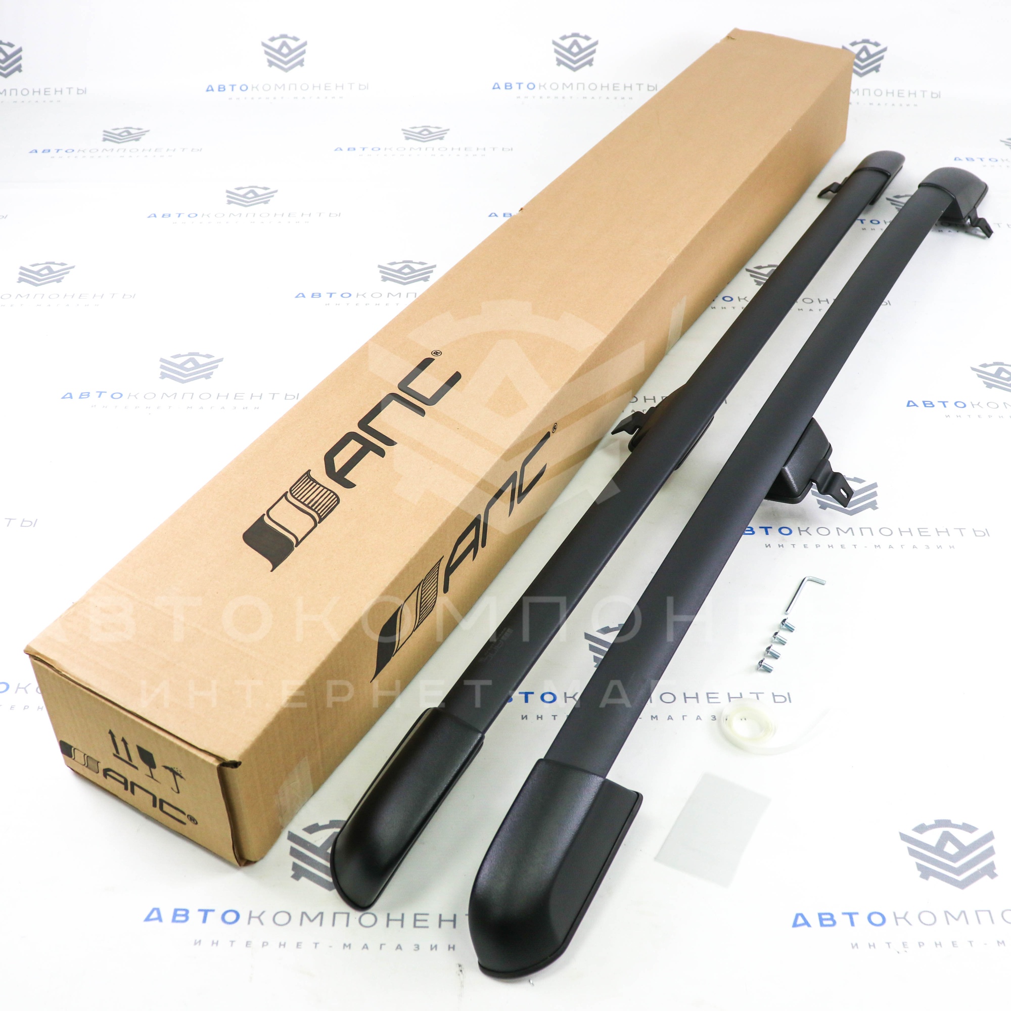 Рейлинги "АПС" (черные) Шевроле Нива, Нива Travel (0211-БП-02)